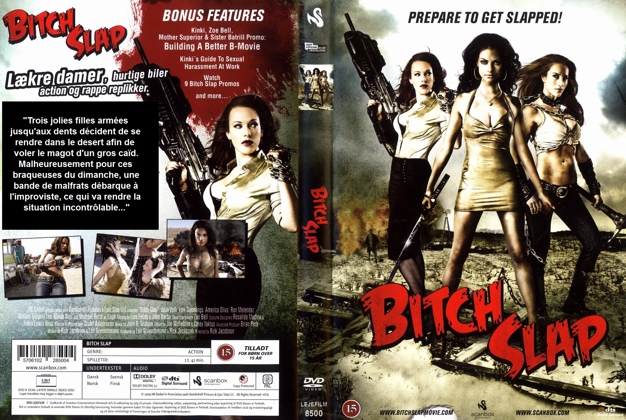 Jaquette DVD Bitch Slap custom