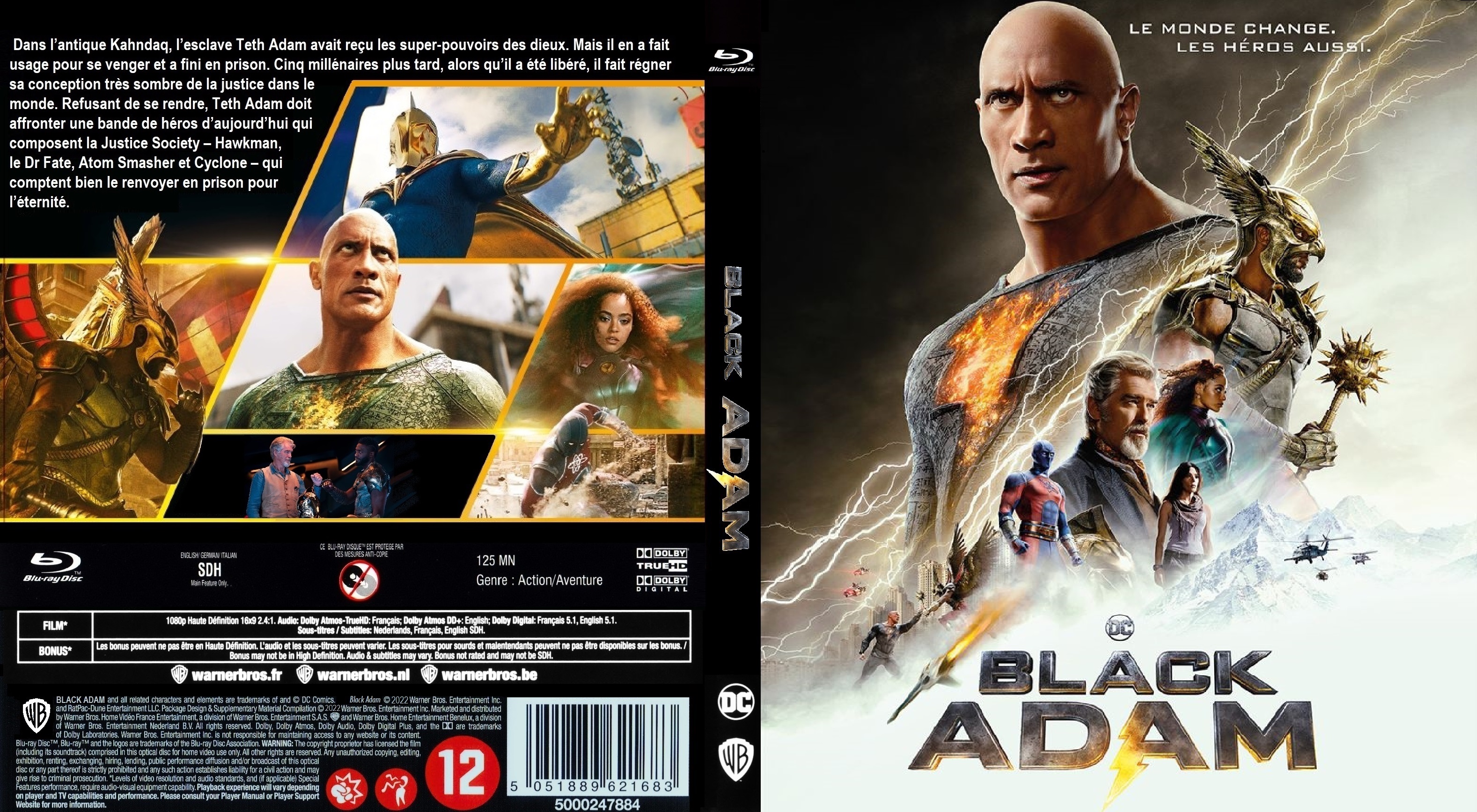 Jaquette DVD Black Adam  BLU-RAY custom