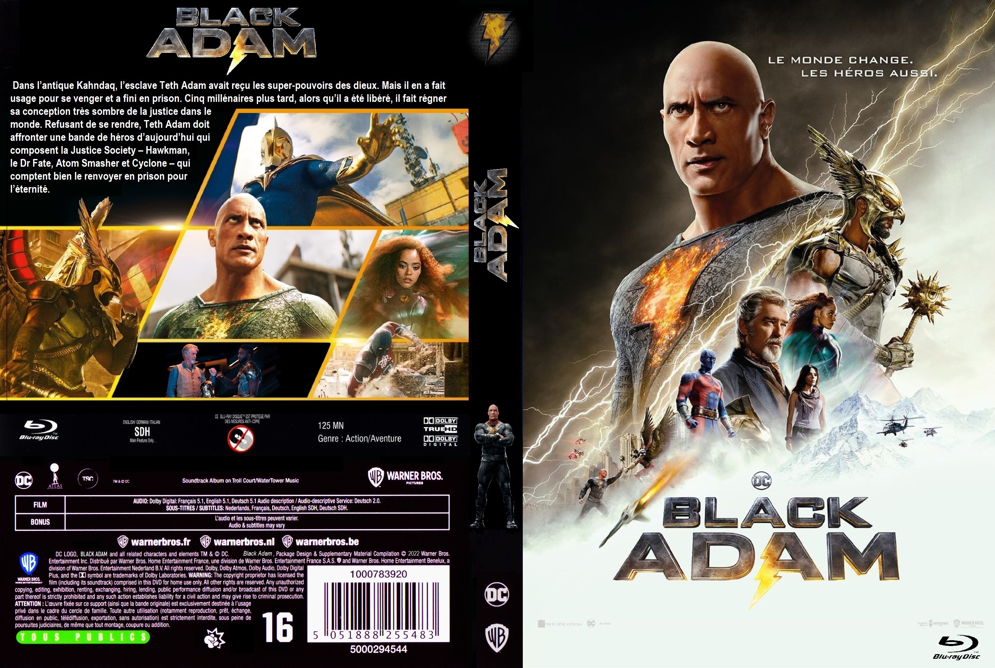 Jaquette DVD Black Adam custom