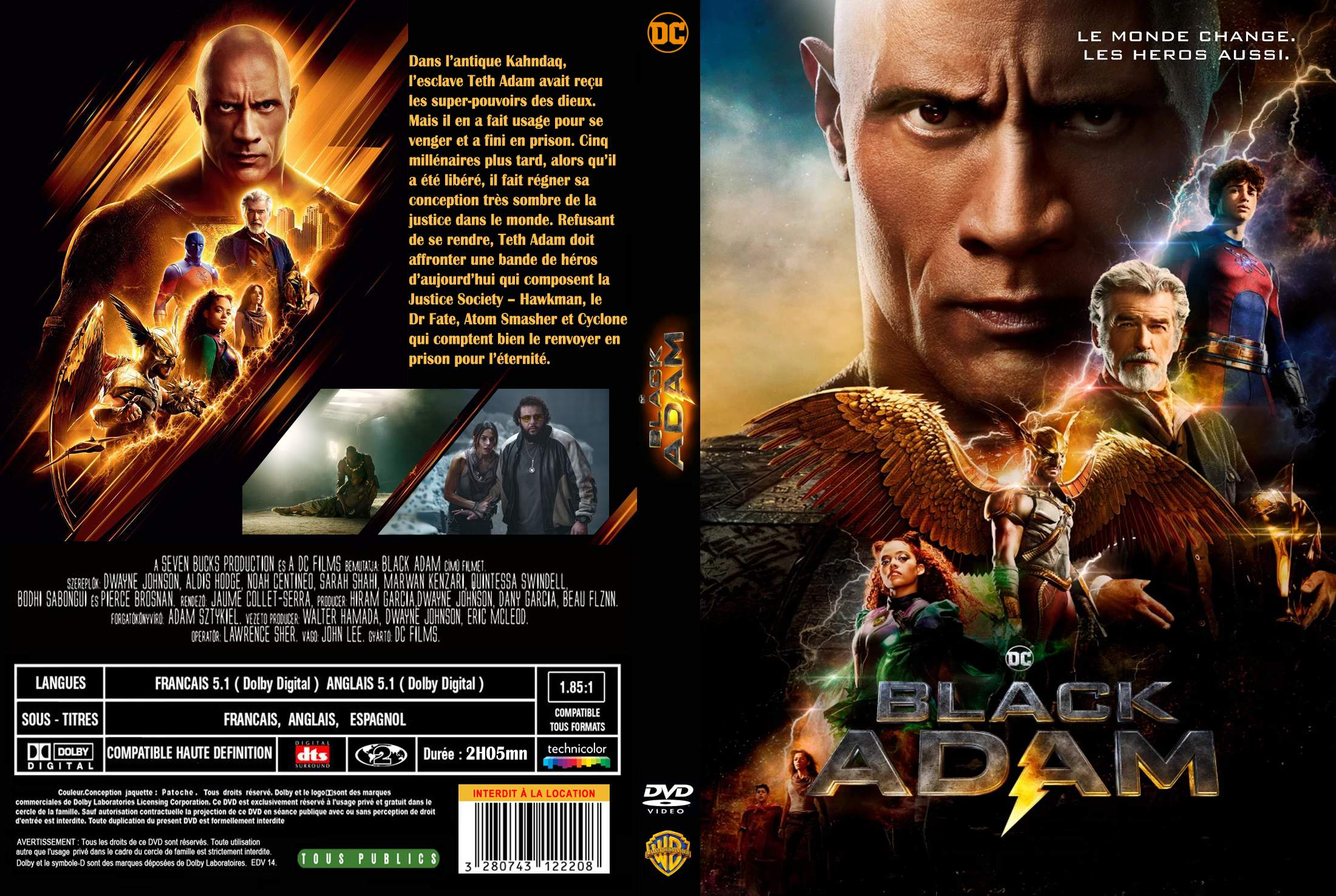 Jaquette DVD Black Adam custom v2