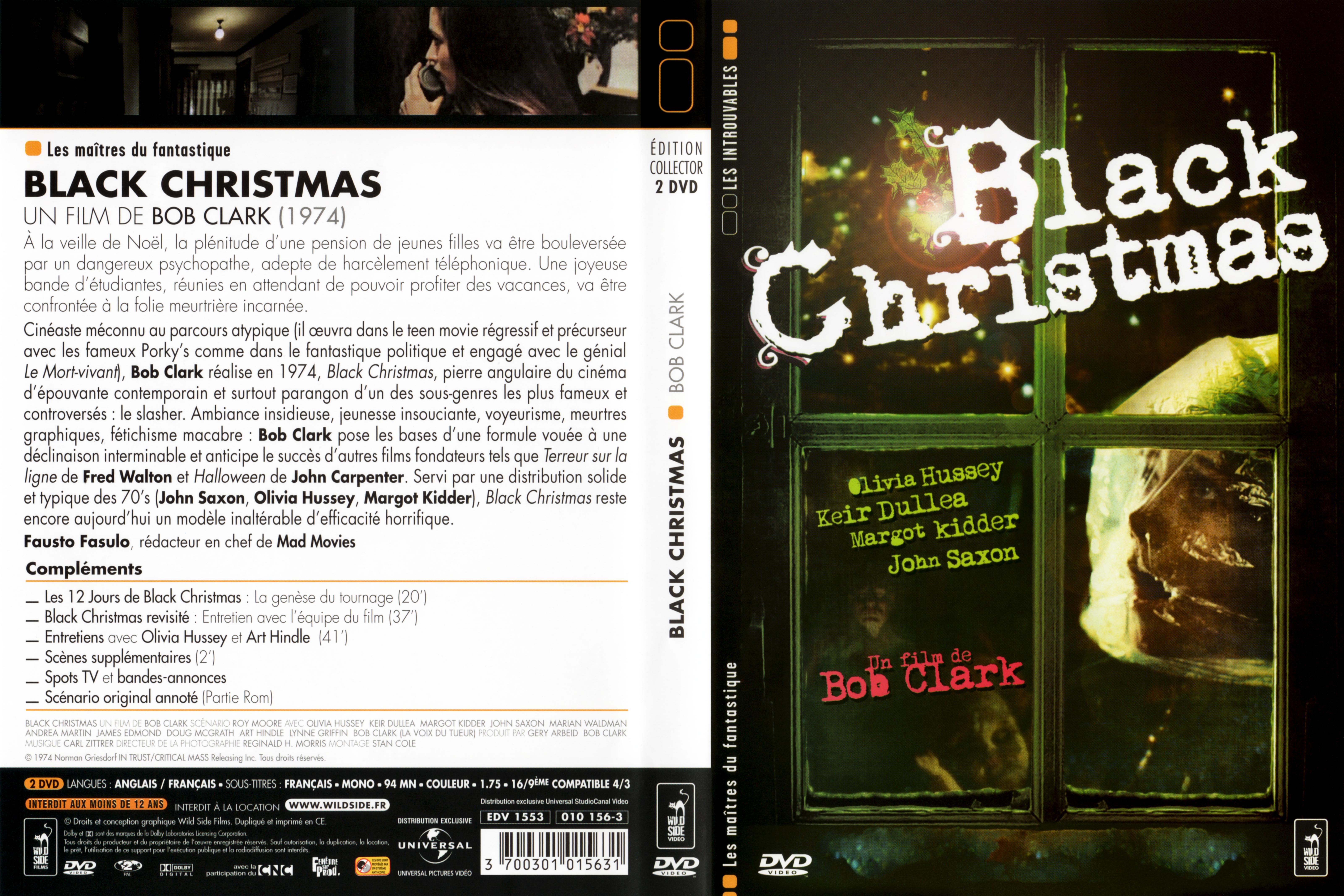 Jaquette DVD Black Christmas (1974)