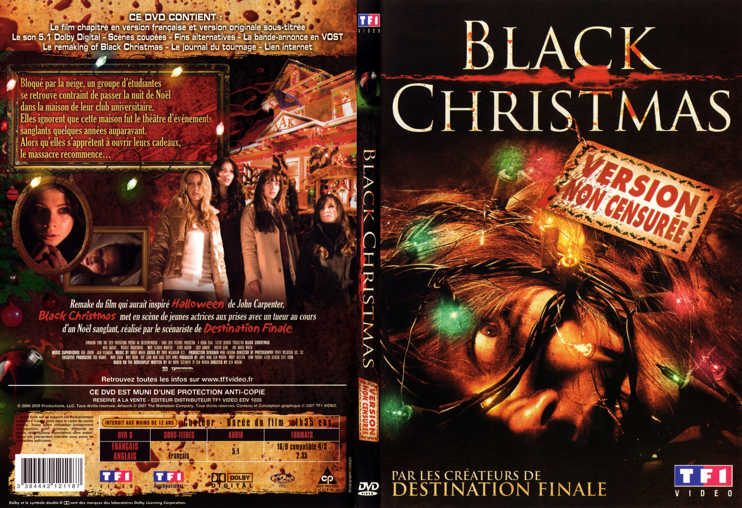 Jaquette DVD Black Christmas - SLIM