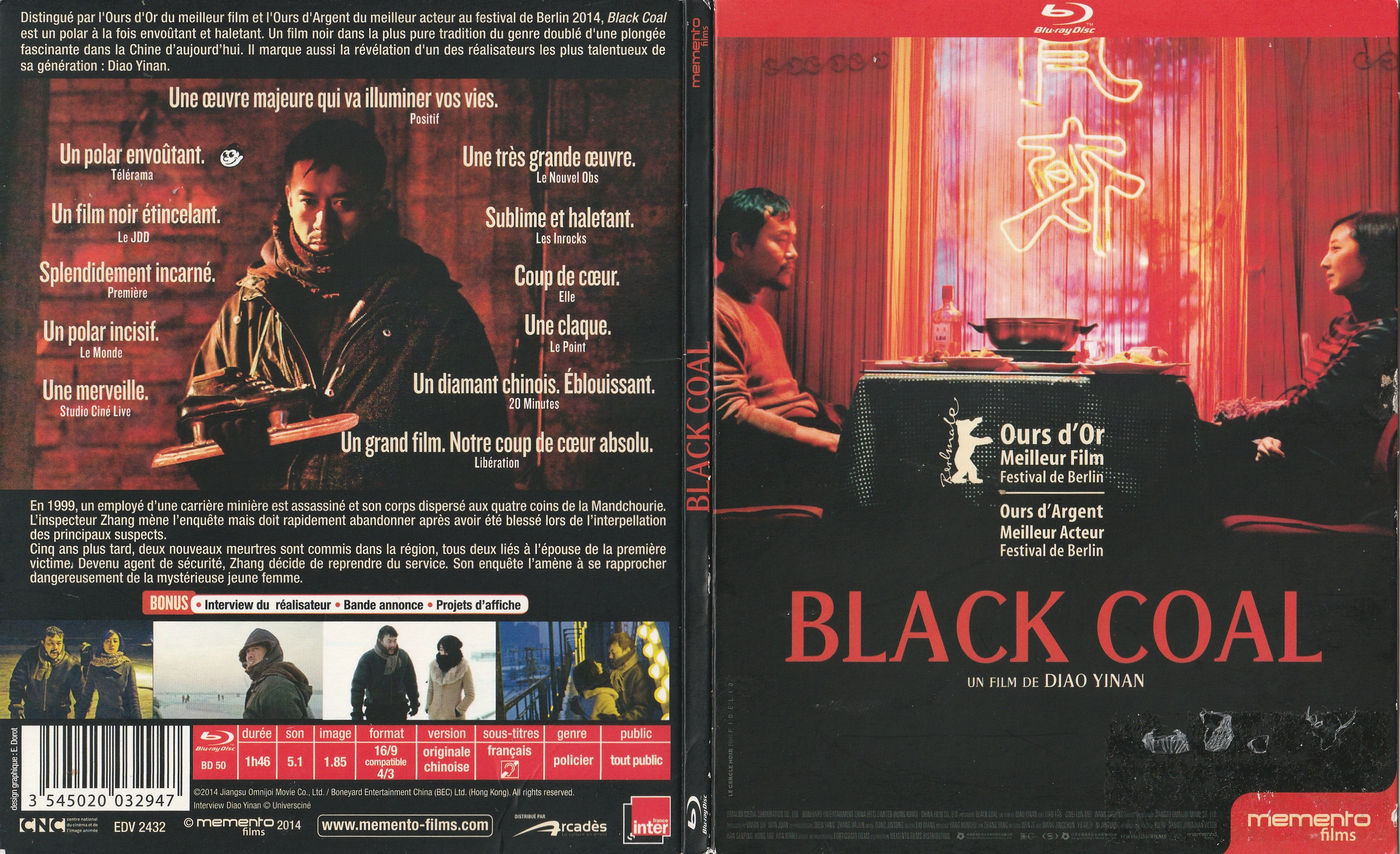 Jaquette DVD Black Coal