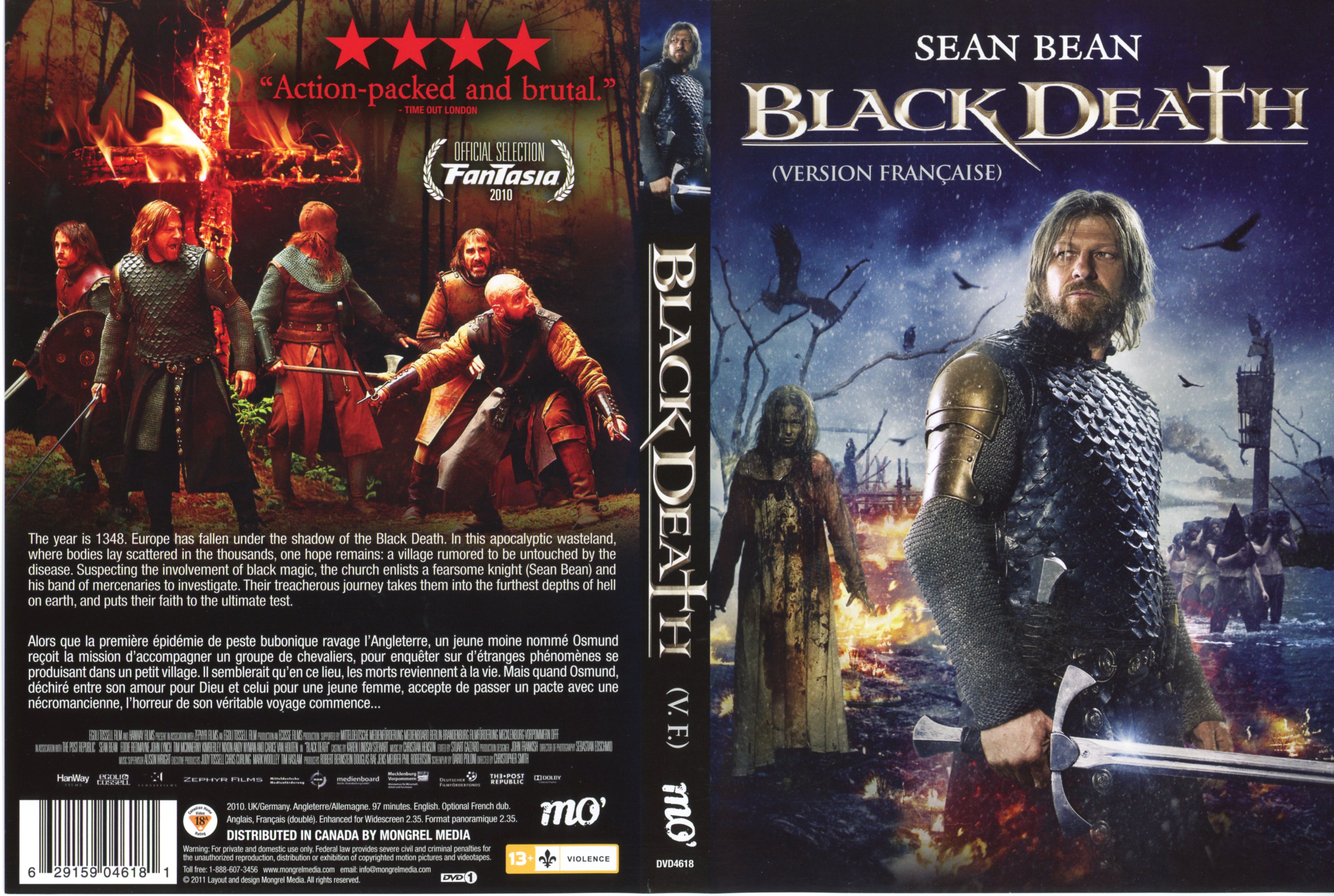 Jaquette DVD Black Death (Canadienne)