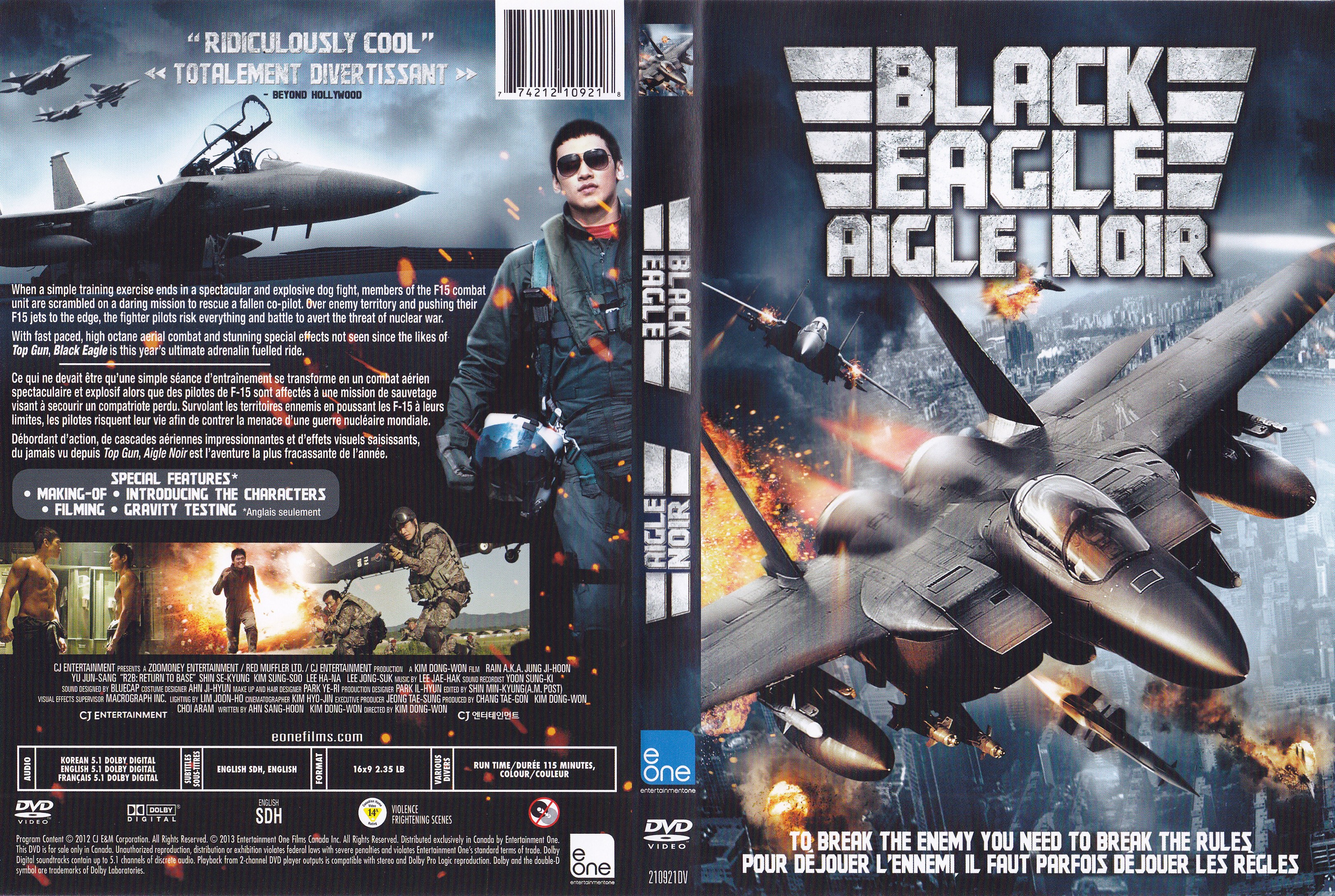 Jaquette DVD Black Eagle - Aigle noir (Canadienne)