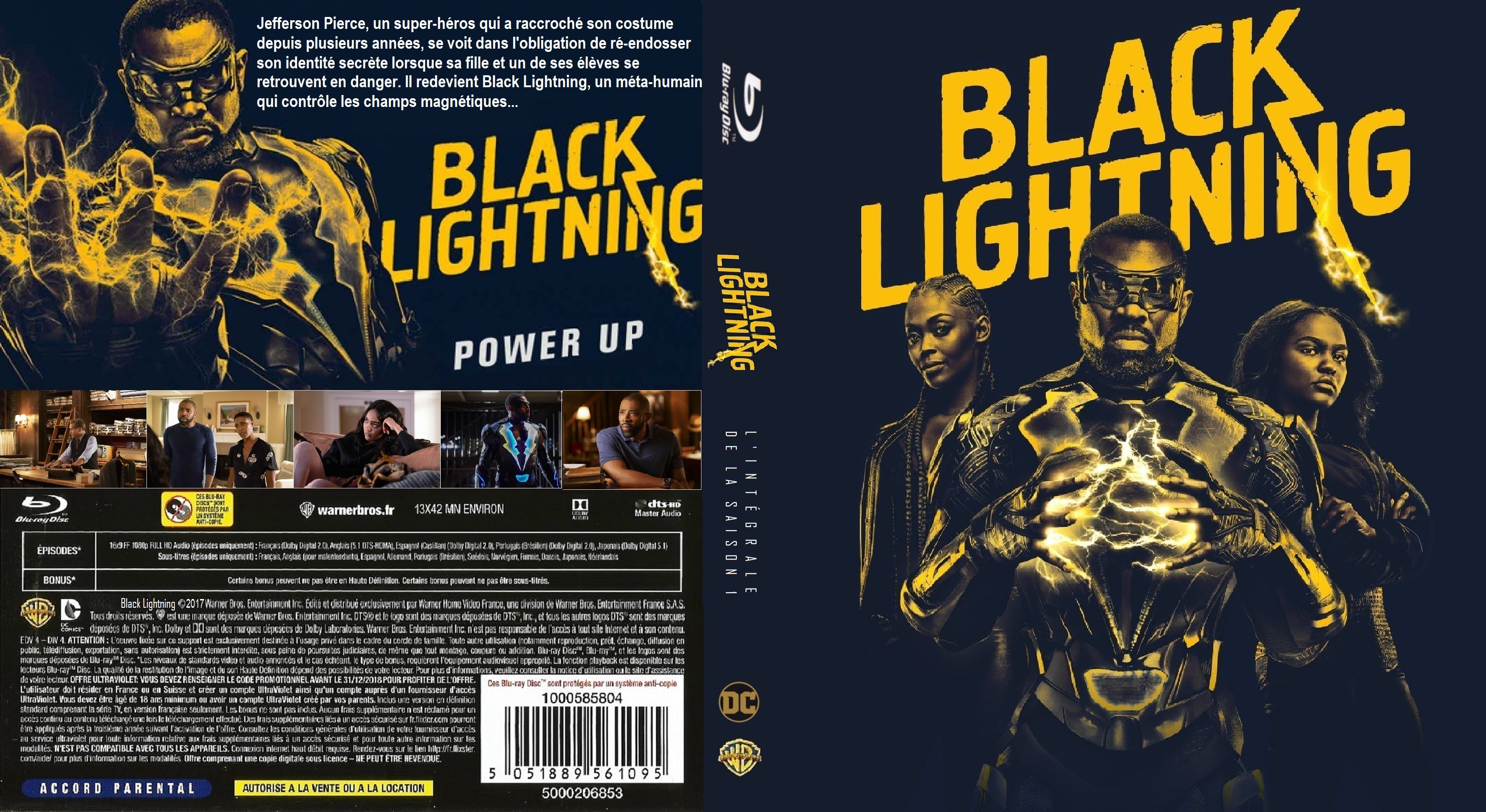 Jaquette DVD Black Lightning saison 1 custom (BLU-RAY)