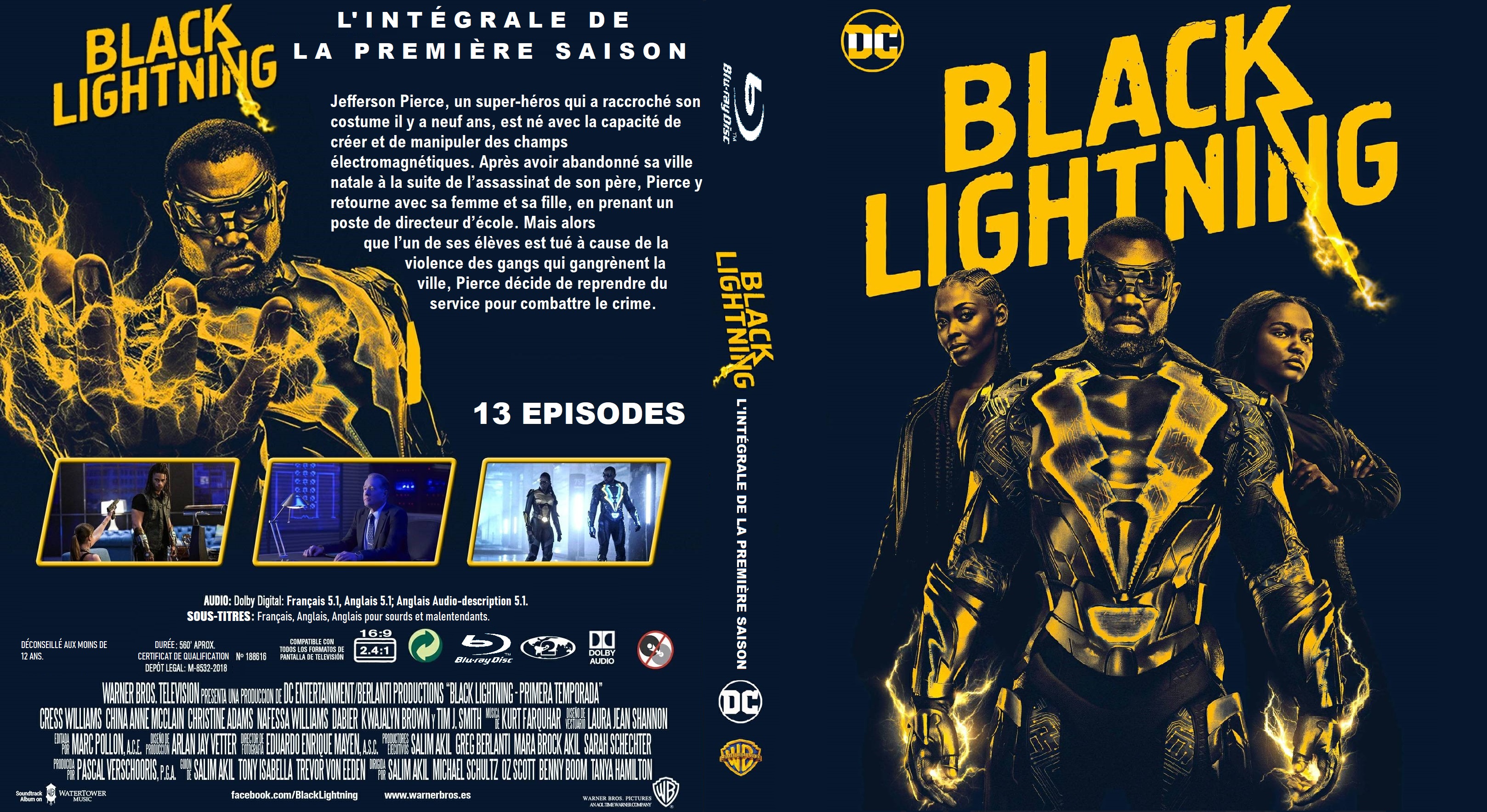 Jaquette DVD Black Lightning saison 1 custom (BLU-RAY) v2