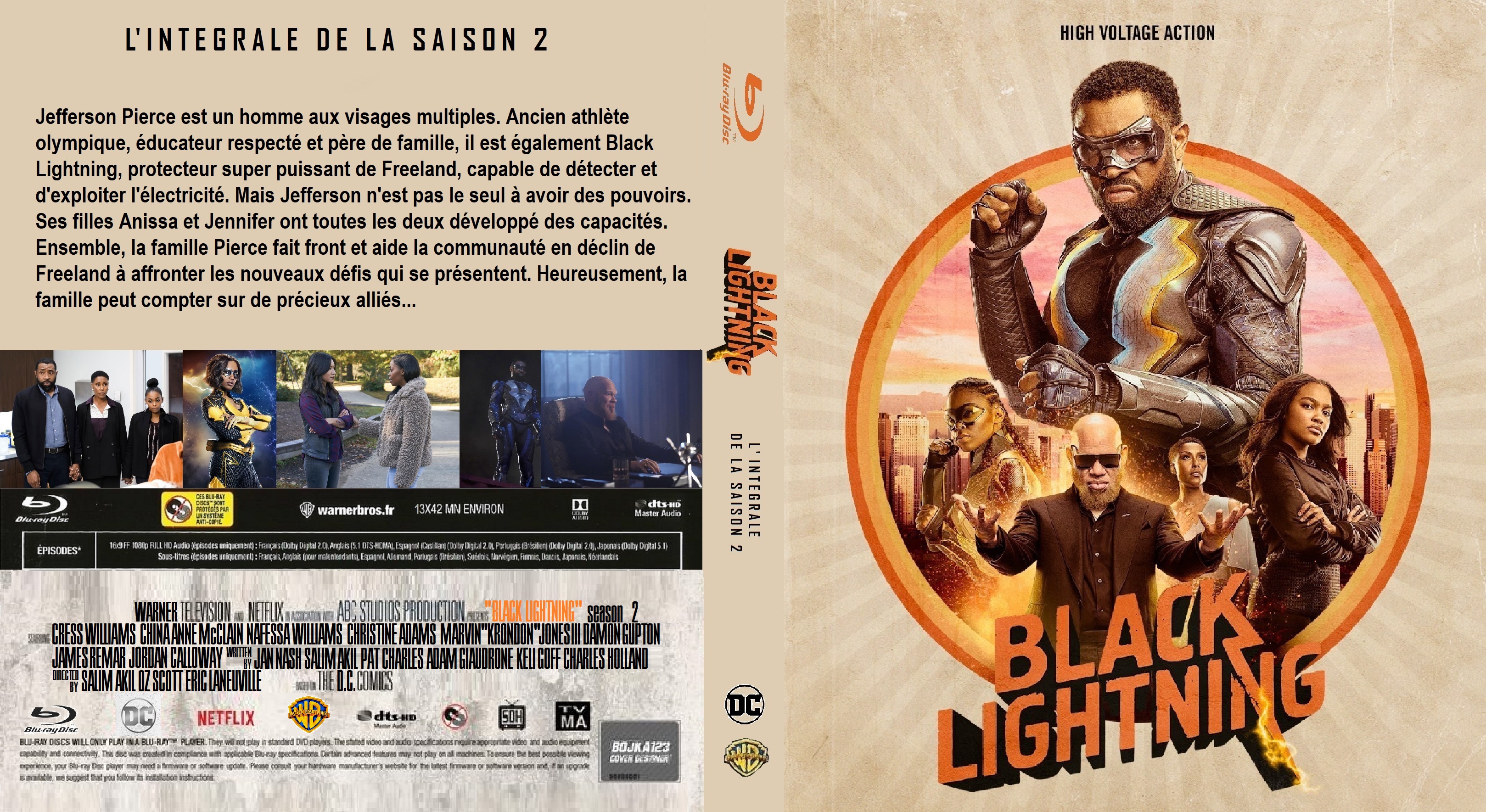 Jaquette DVD Black Lightning saison 2 custom (BLU-RAY)
