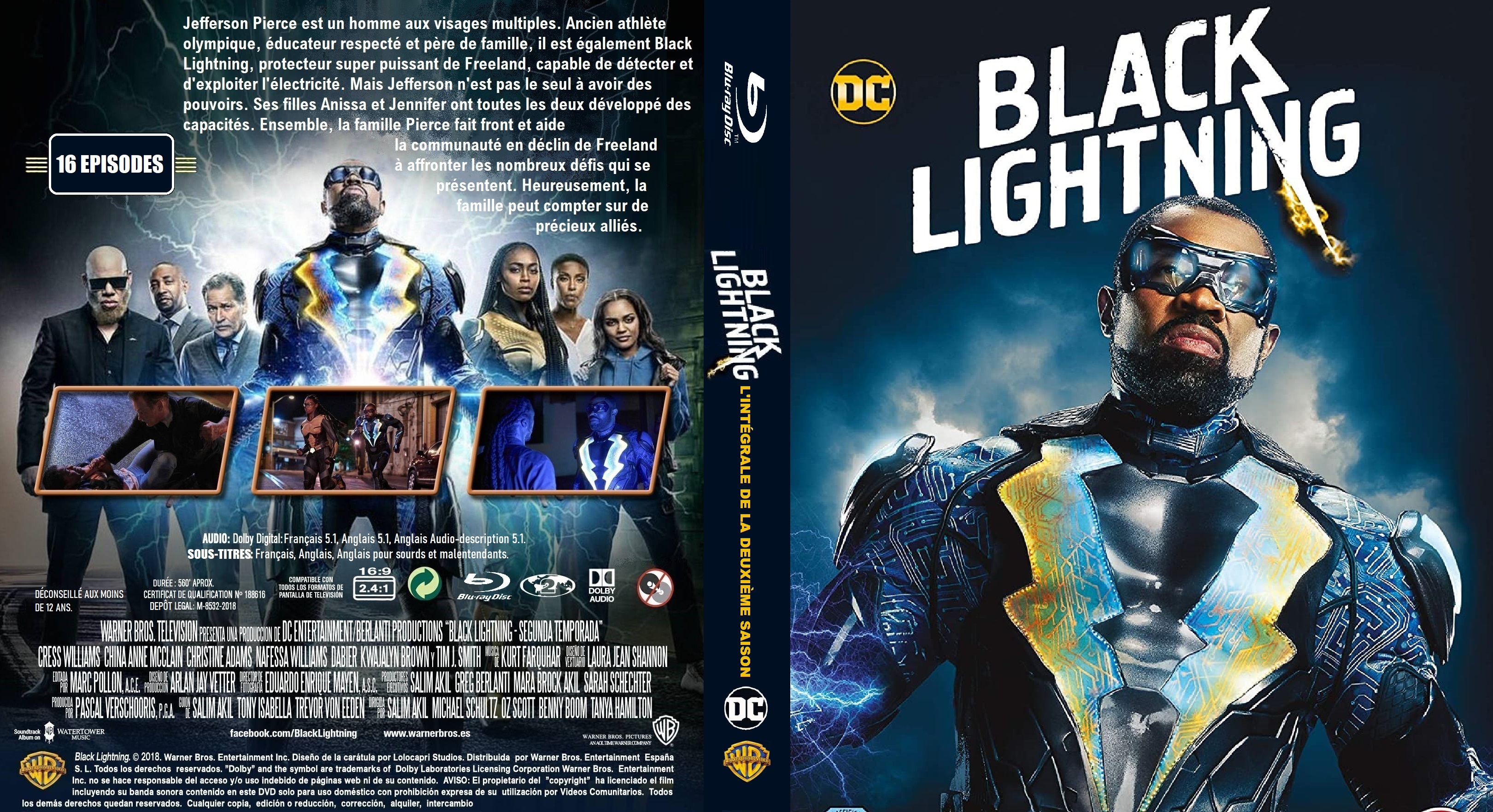 Jaquette DVD Black Lightning saison 2 custom (BLU-RAY) v2