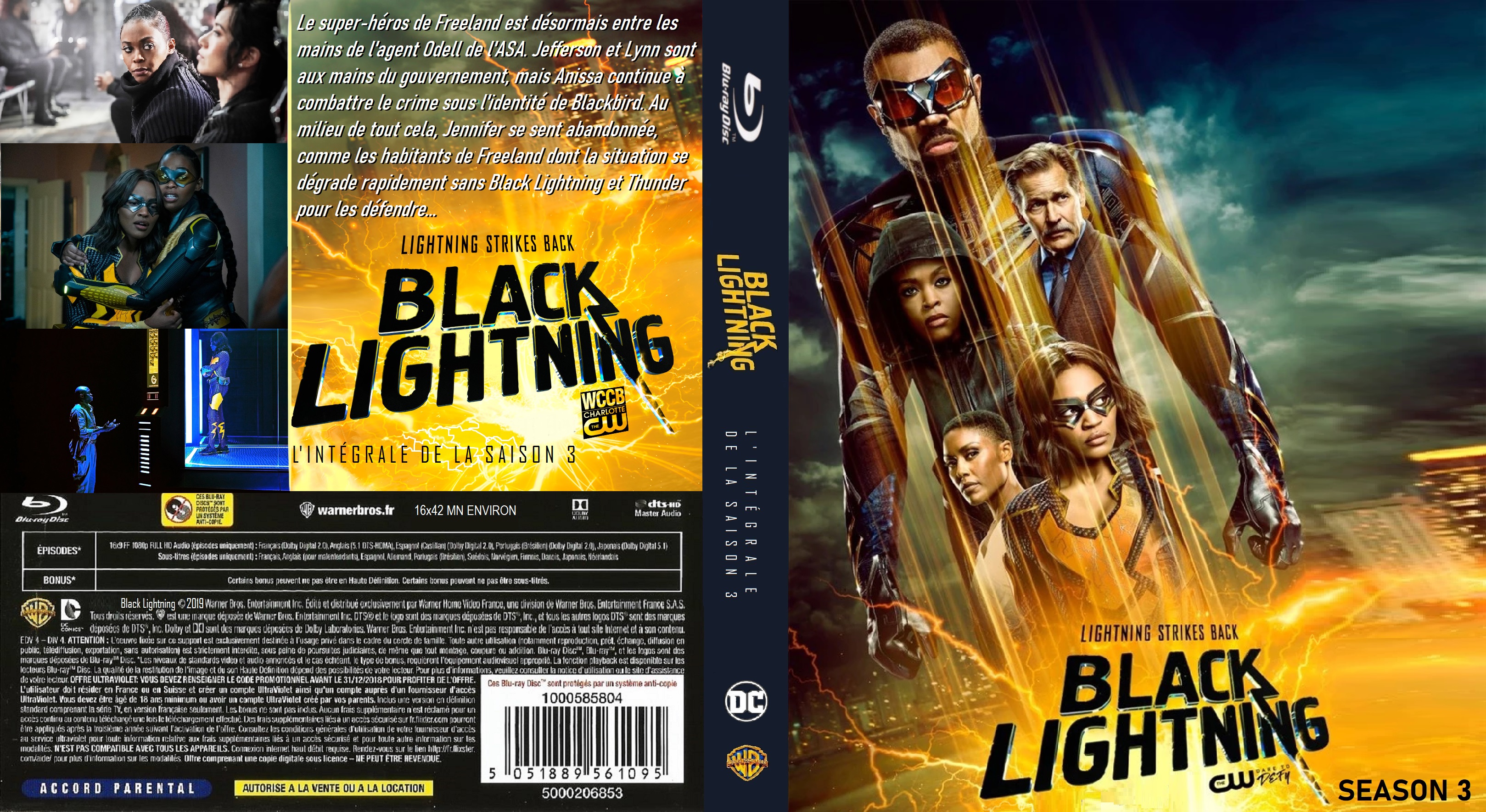 Jaquette DVD Black Lightning saison 3 custom (BLU-RAY)