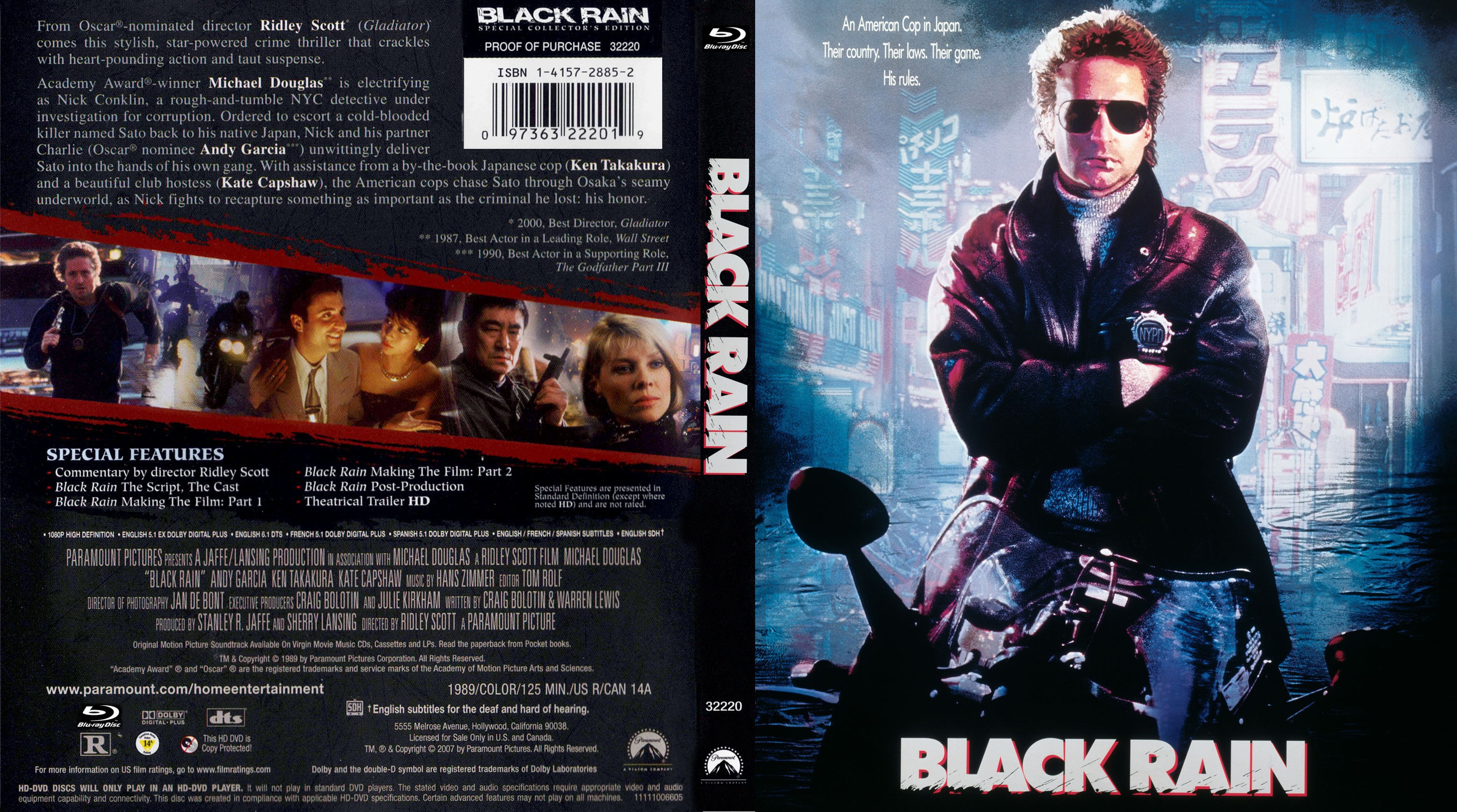 Jaquette DVD Black Rain Zone 1 (BLU-RAY)