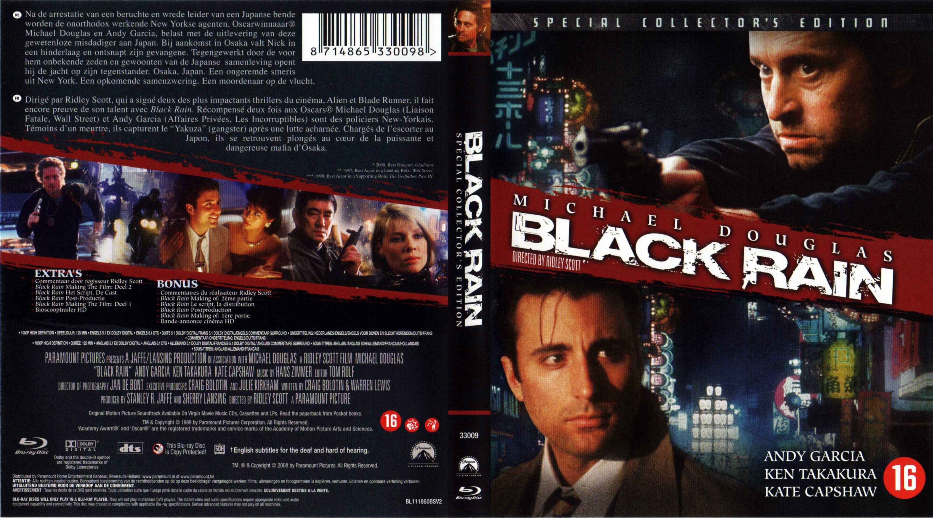 Jaquette DVD Black Rain (BLU-RAY)