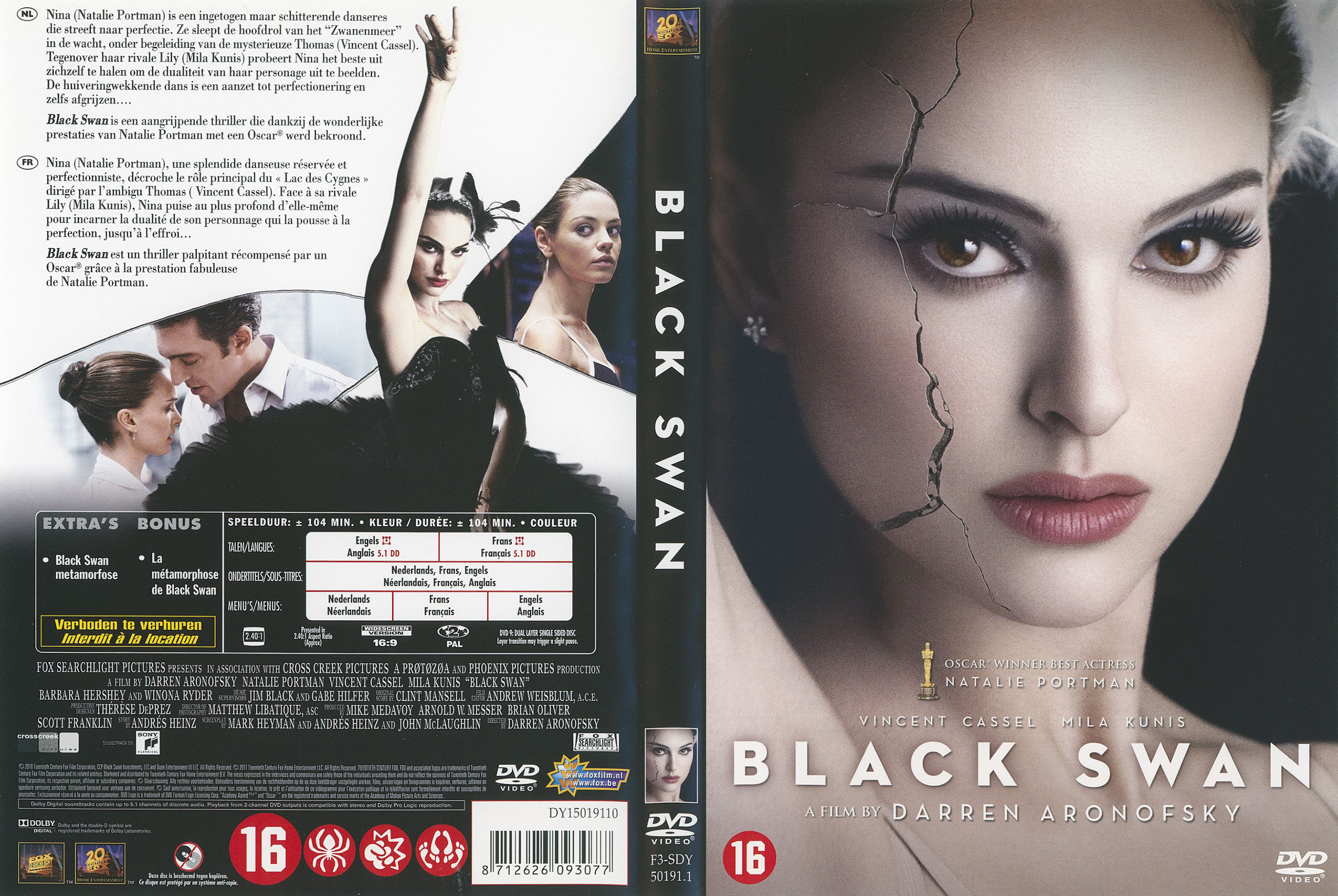 Jaquette DVD Black Swan v3