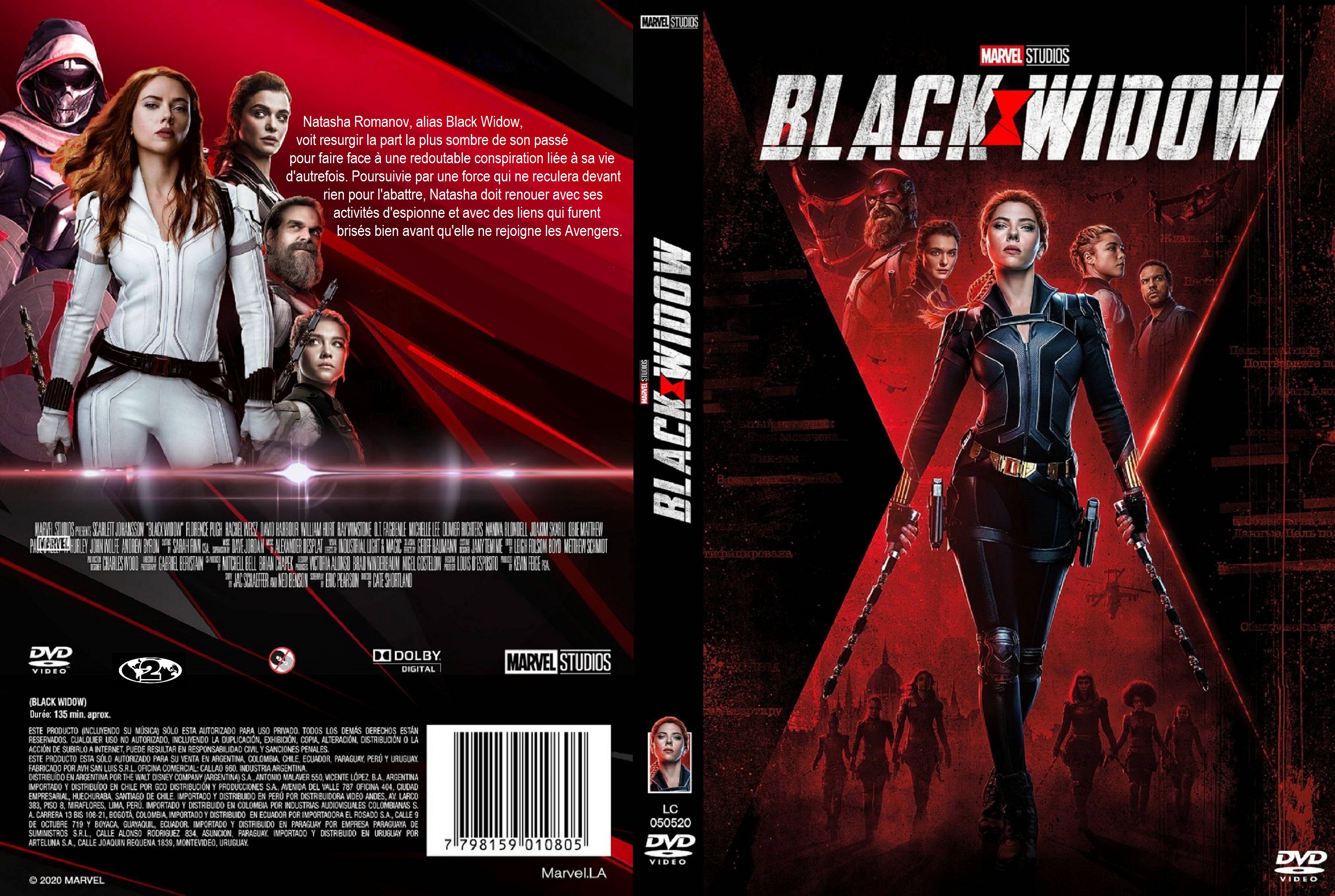 Jaquette DVD Black Widow custom