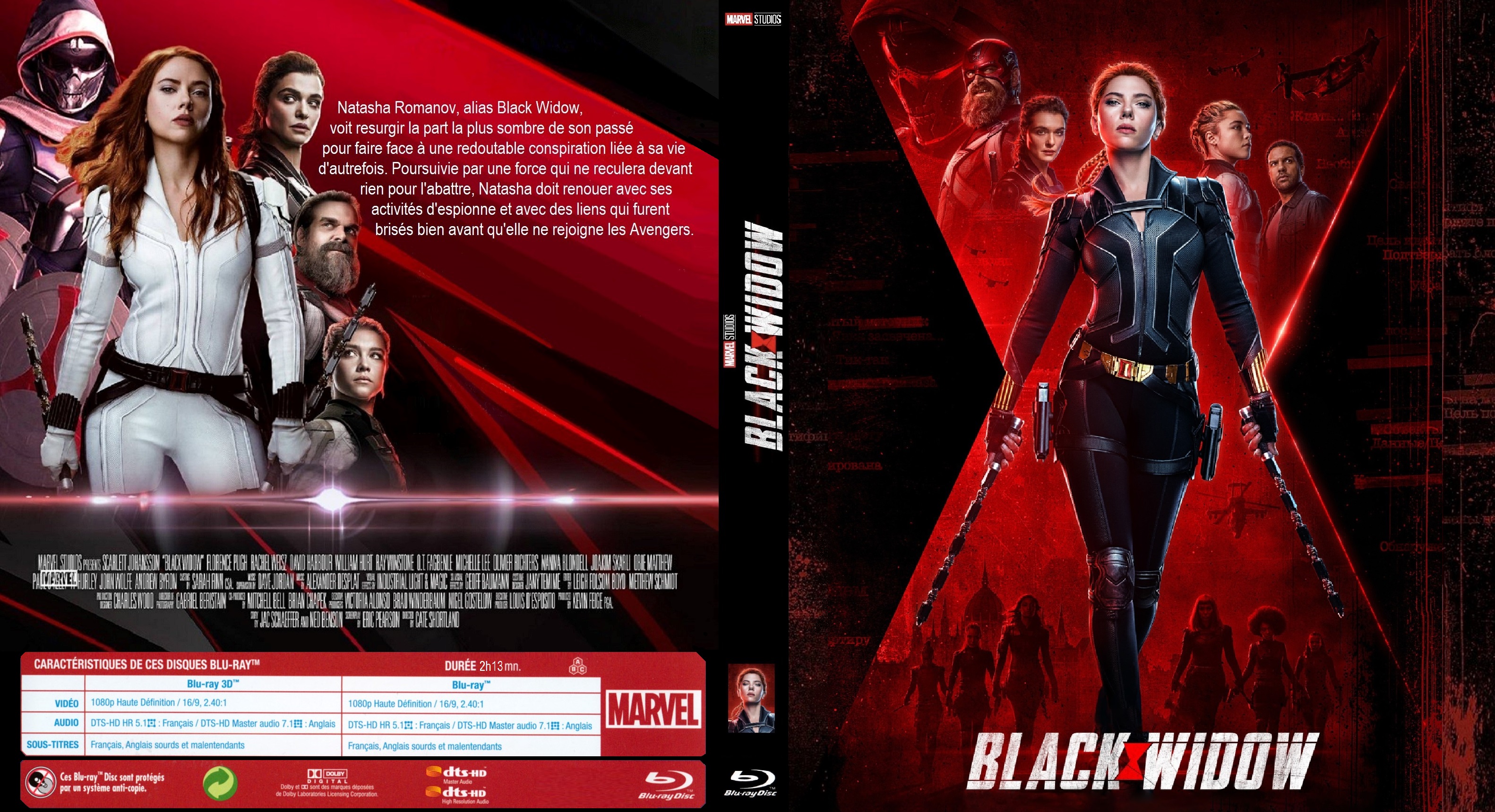 Jaquette DVD Black Widow custom (BLU-RAY)