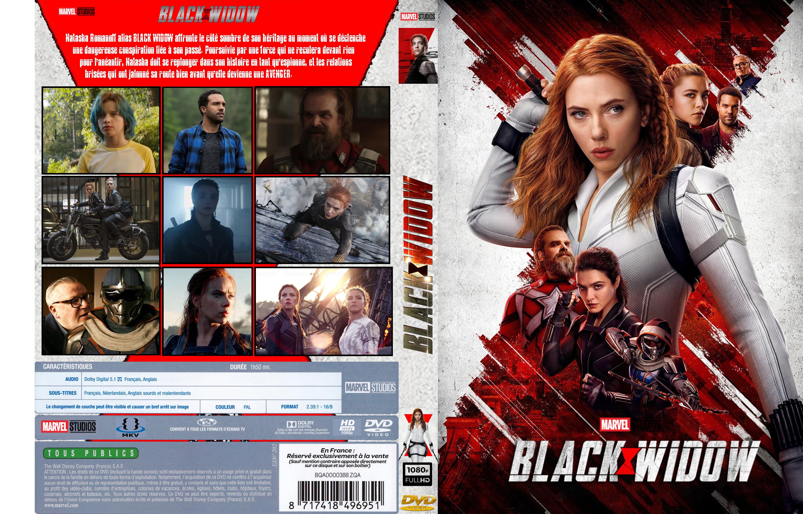 Jaquette DVD Black Widow custom v2