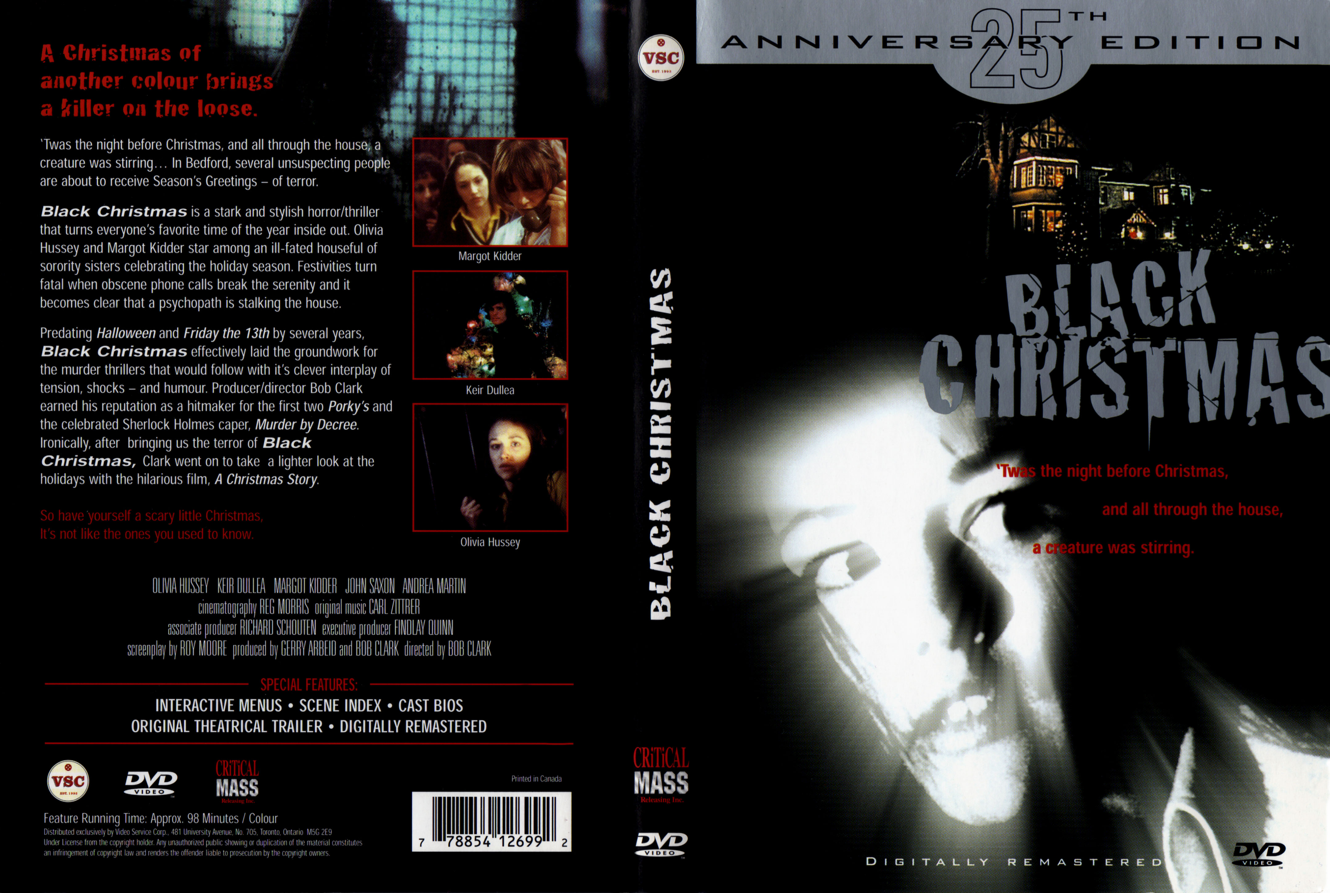 Jaquette DVD Black christmas (1974) Zone 1