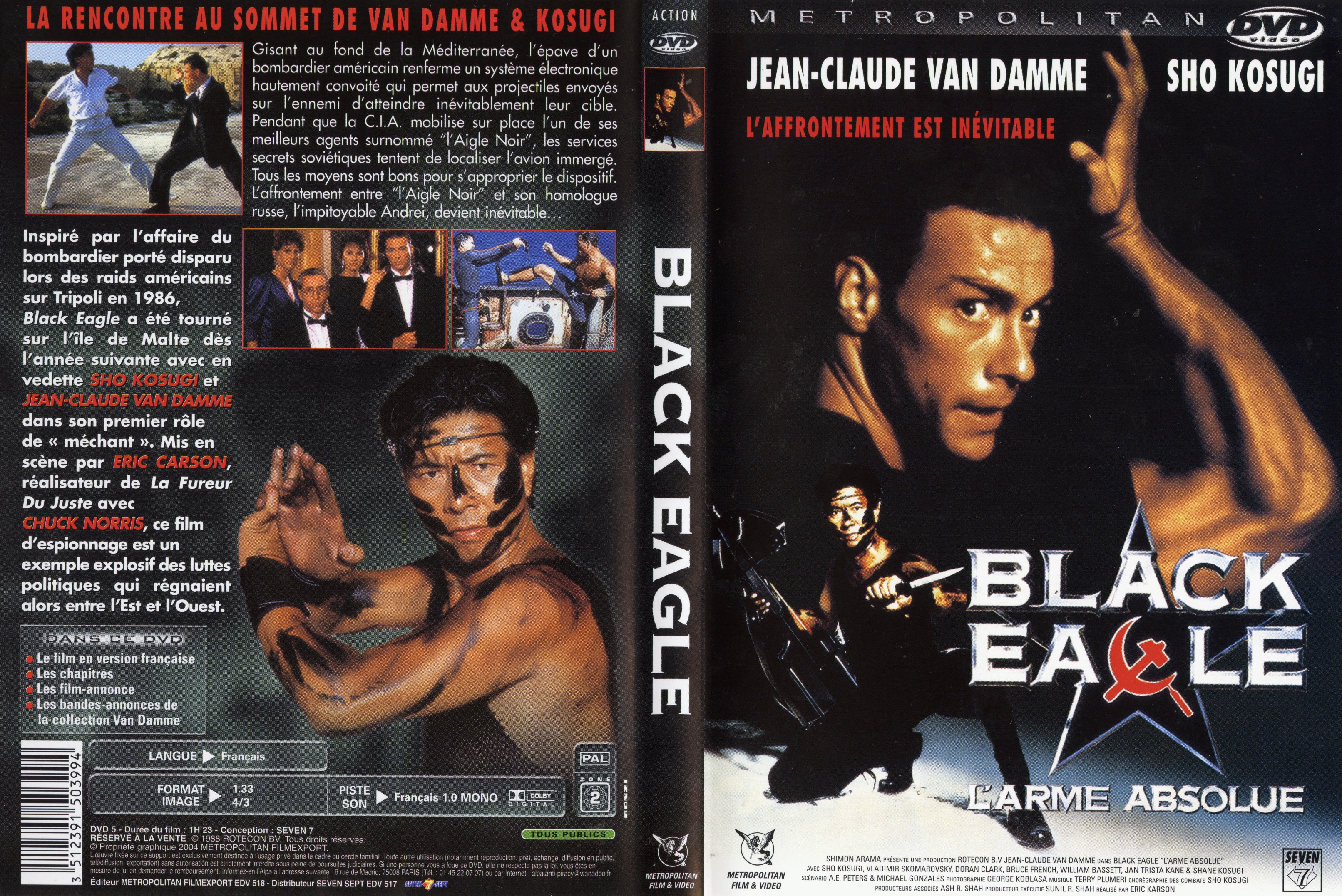 Jaquette DVD Black eagle