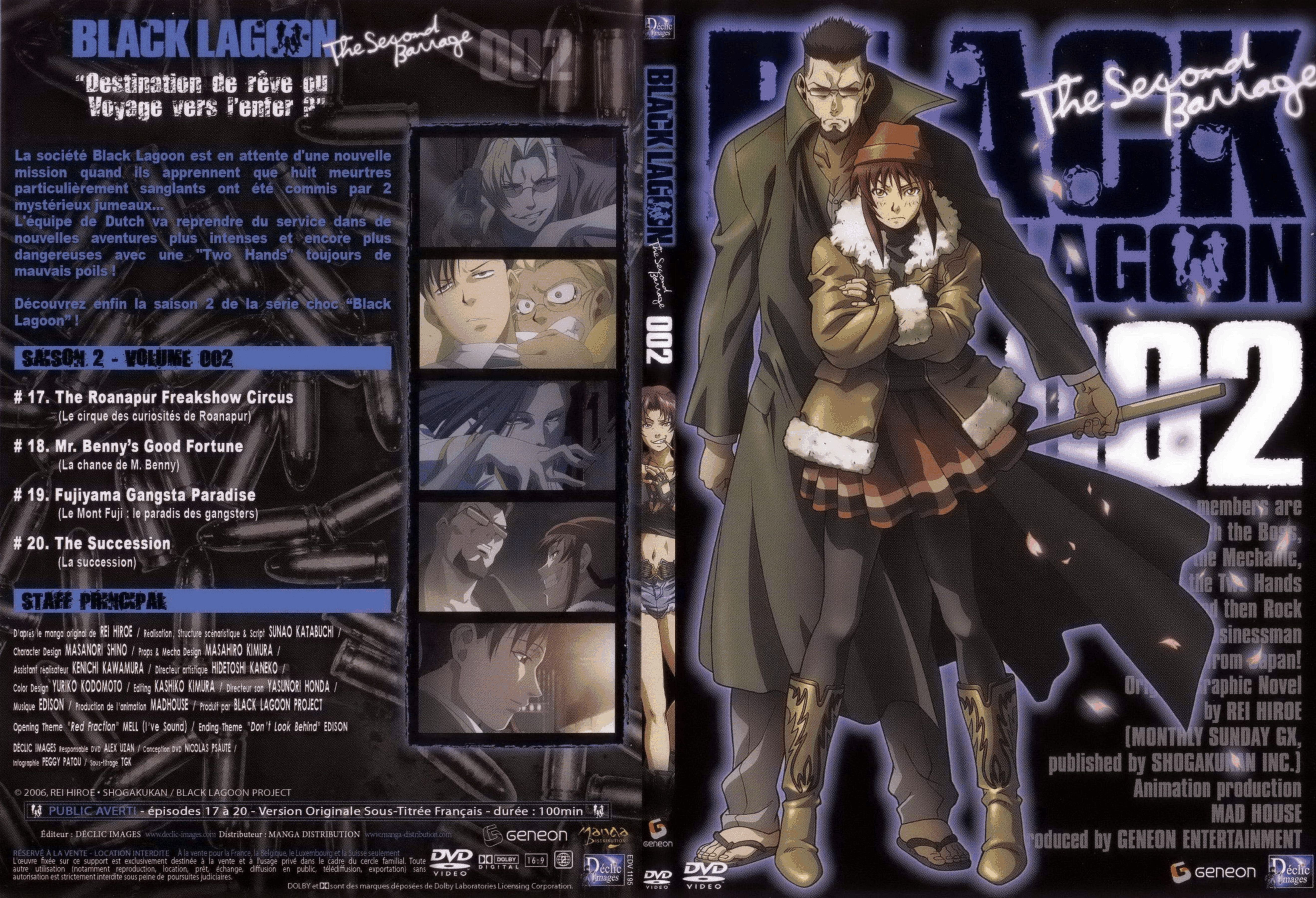 Jaquette DVD Black lagoon The second barrage 002 - SLIM