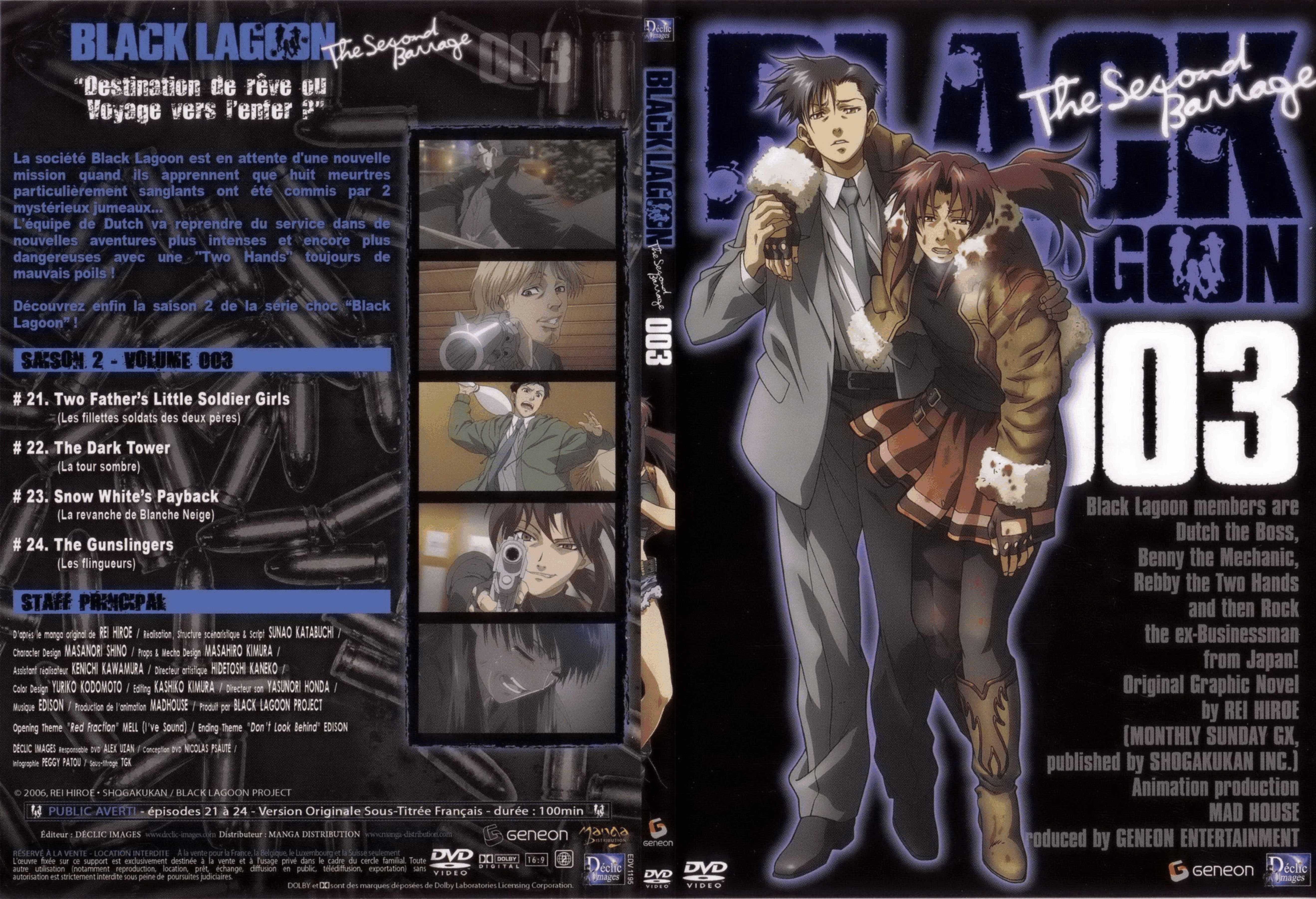 Jaquette DVD Black lagoon The second barrage 003 - SLIM