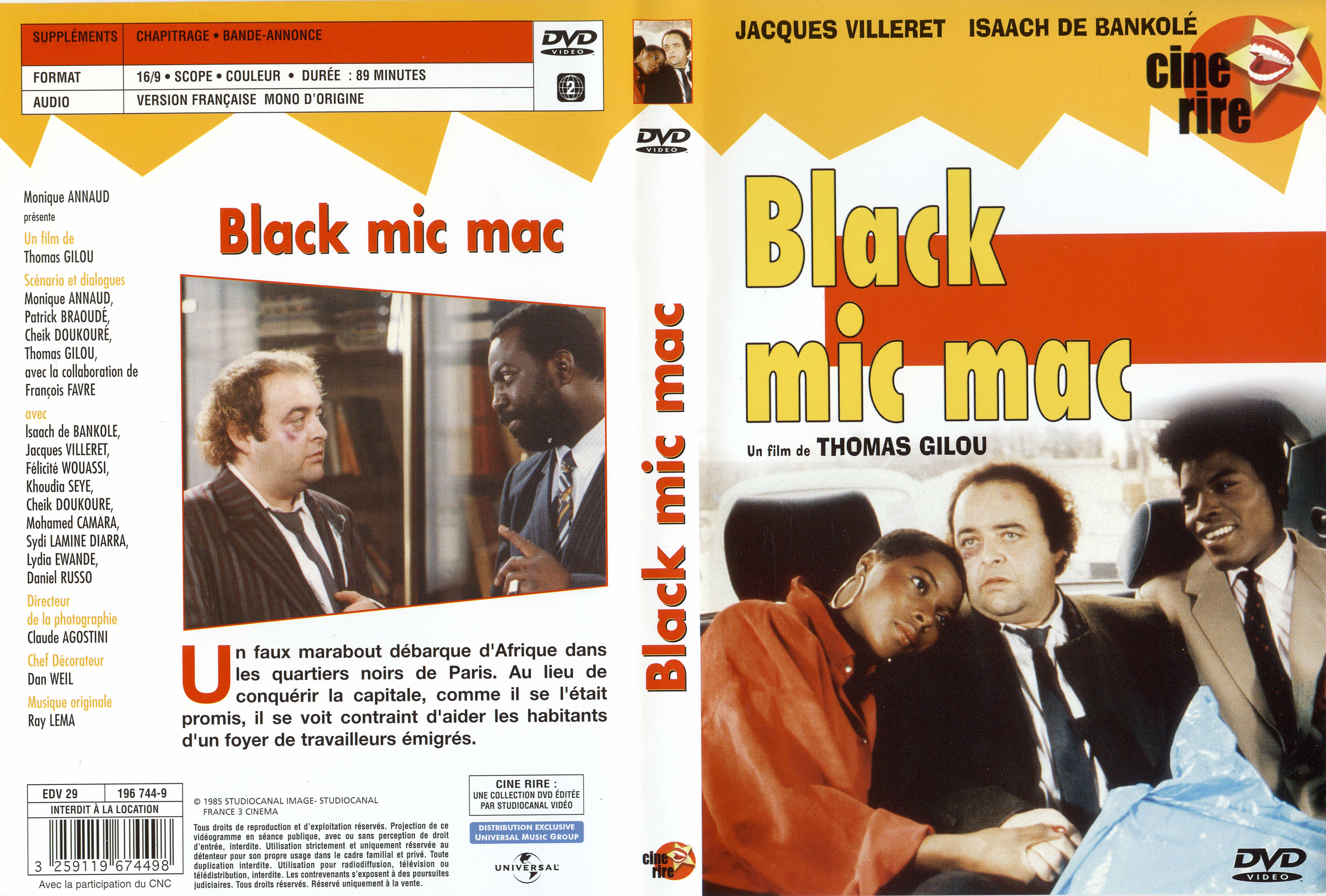 Jaquette DVD Black mic mac