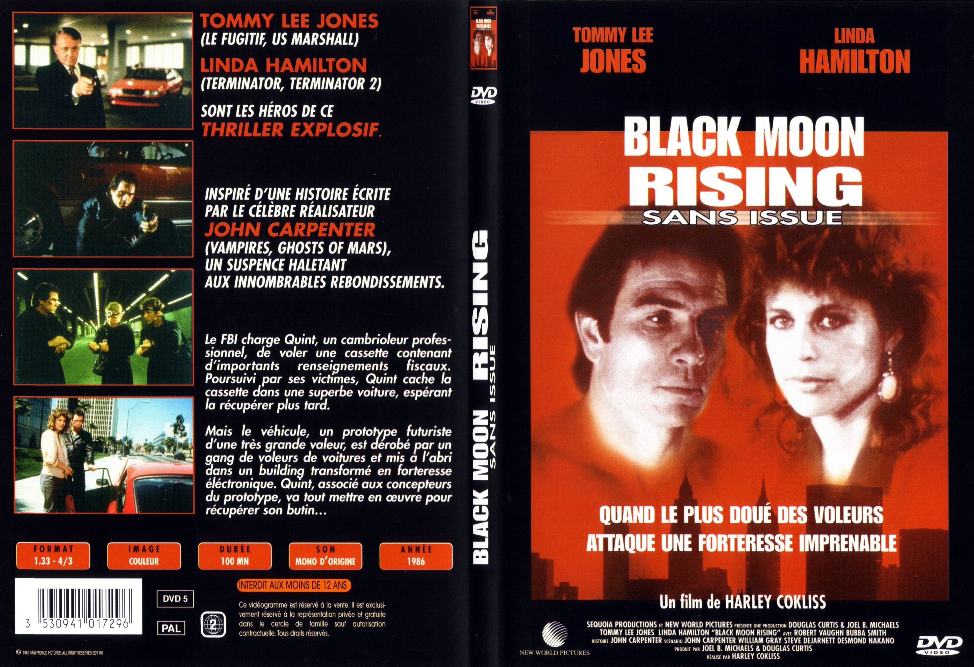 Jaquette DVD Black moon rising - SLIM v2