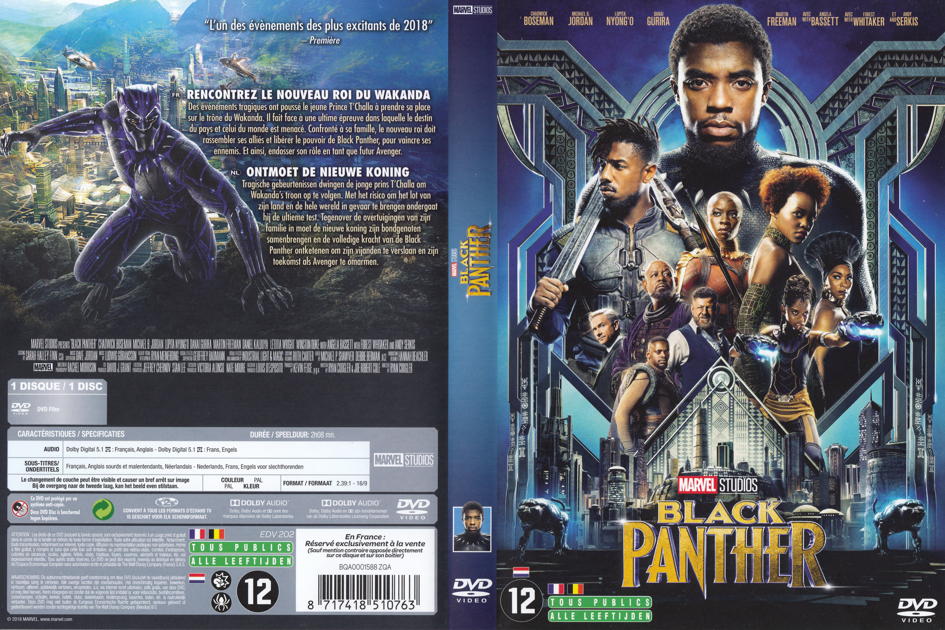 Jaquette DVD Black panther