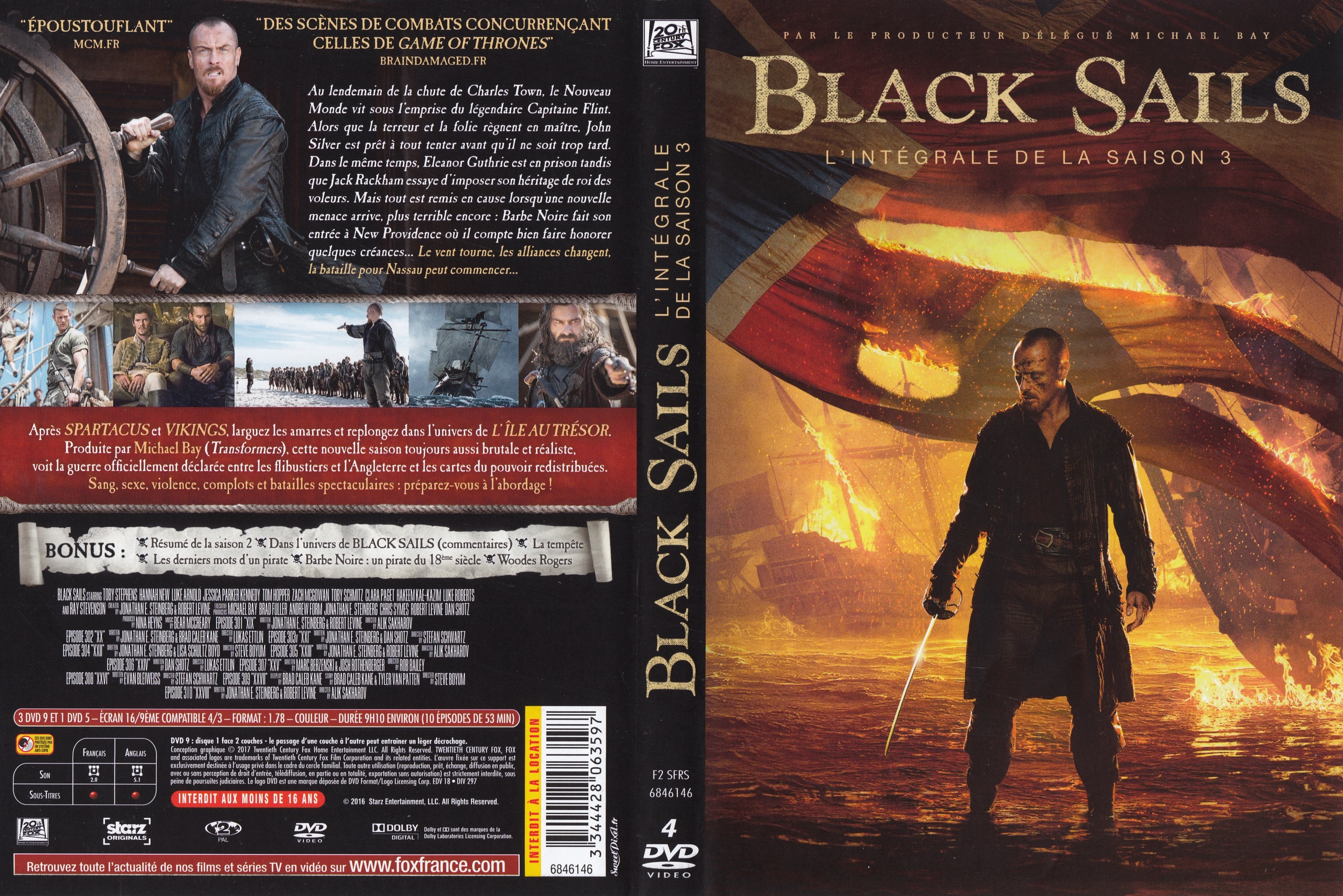 Jaquette DVD Black sails Saison 3