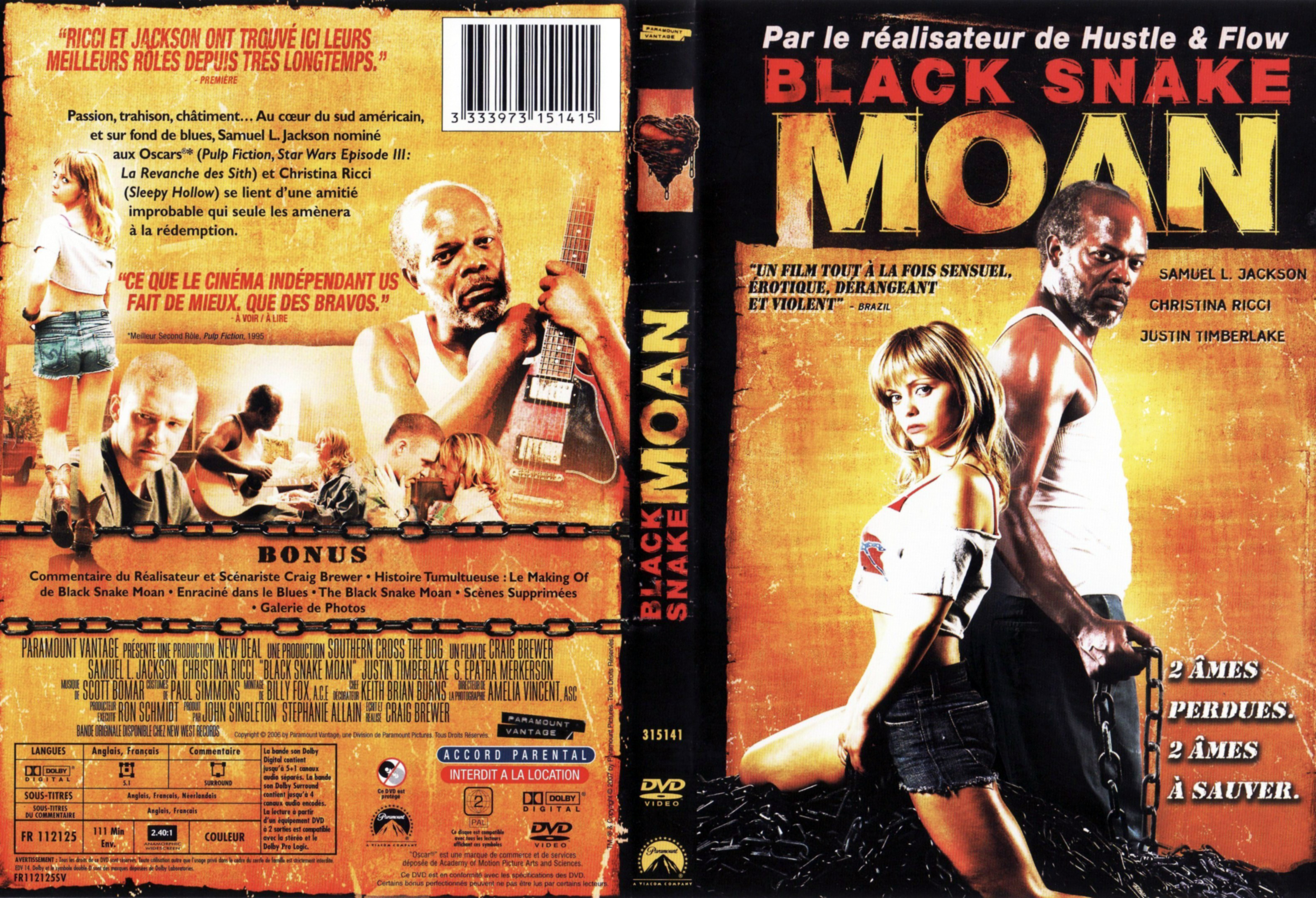 Jaquette DVD Black snake moan