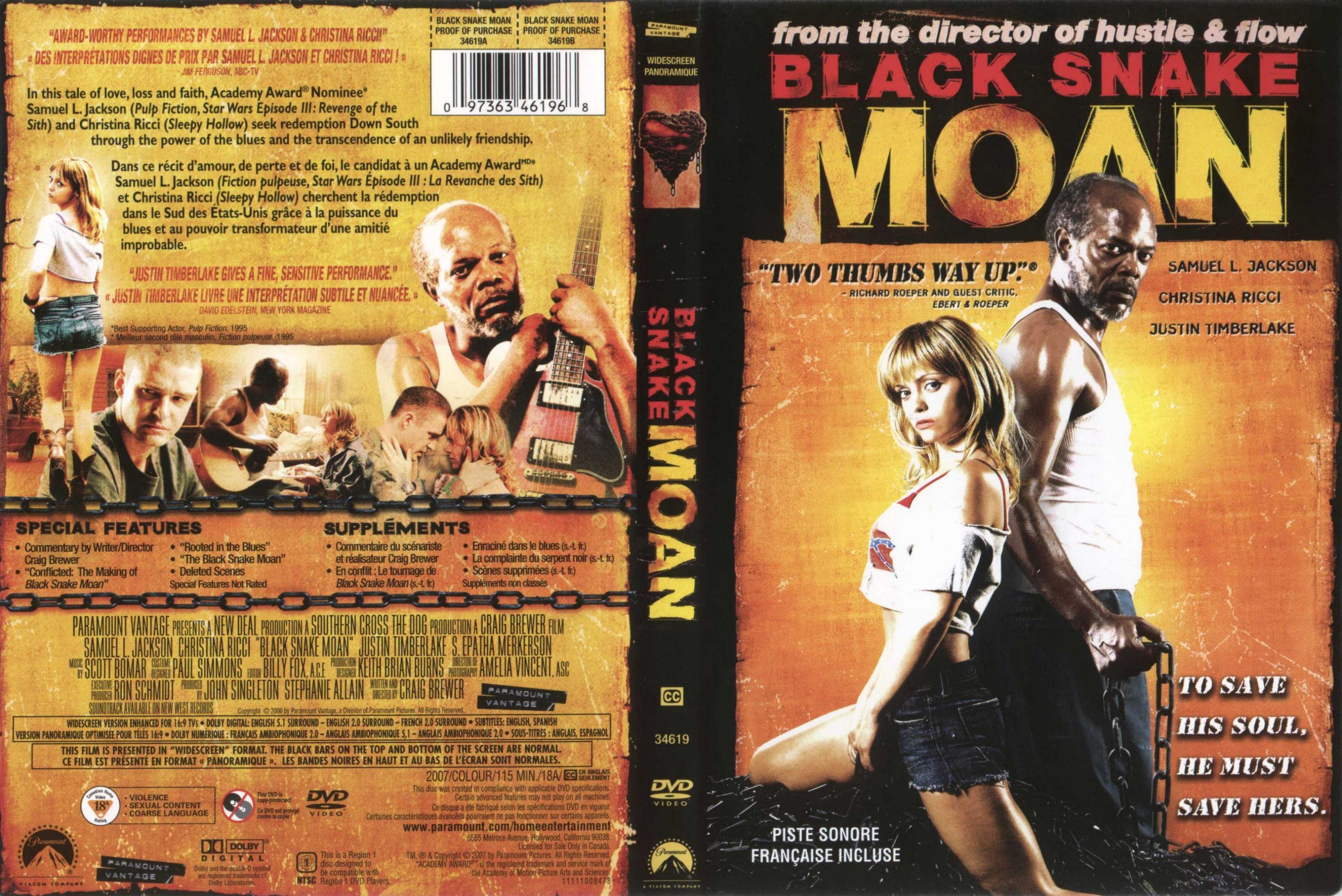 Jaquette DVD Black snake moan Zone 1