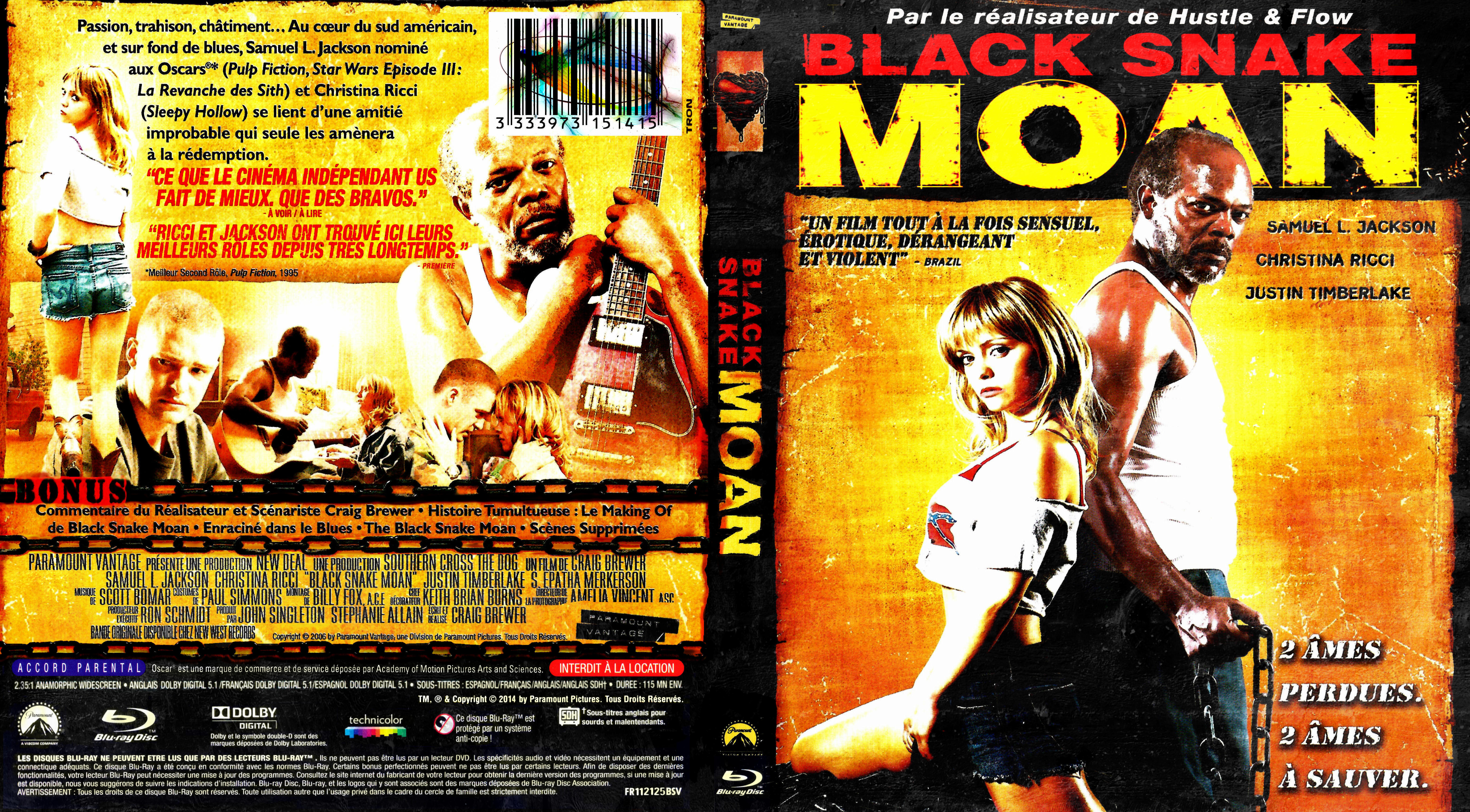 Jaquette DVD Black snake moan custom (BLU-RAY)