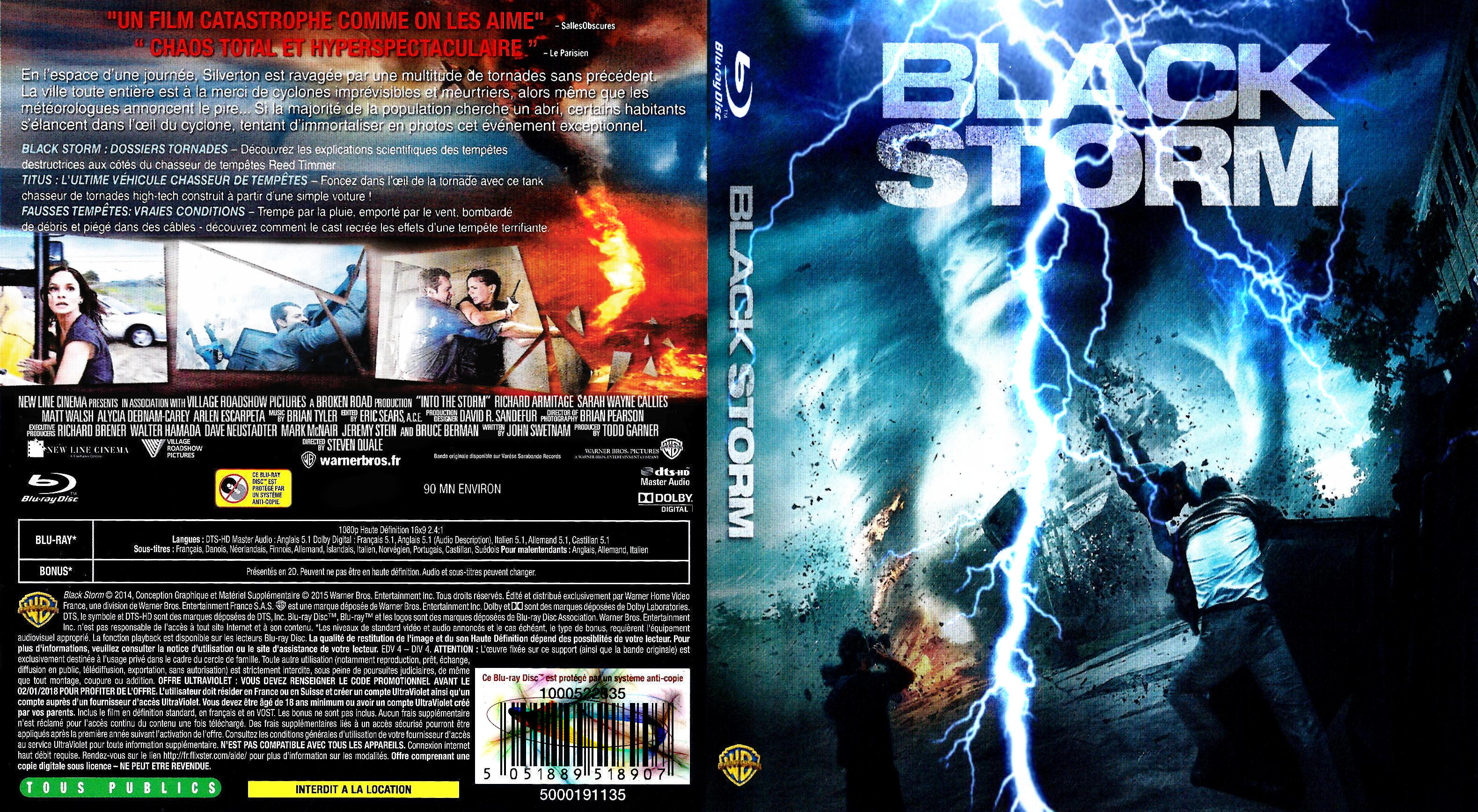 Jaquette DVD Black storm custom (BLU-RAY) v2