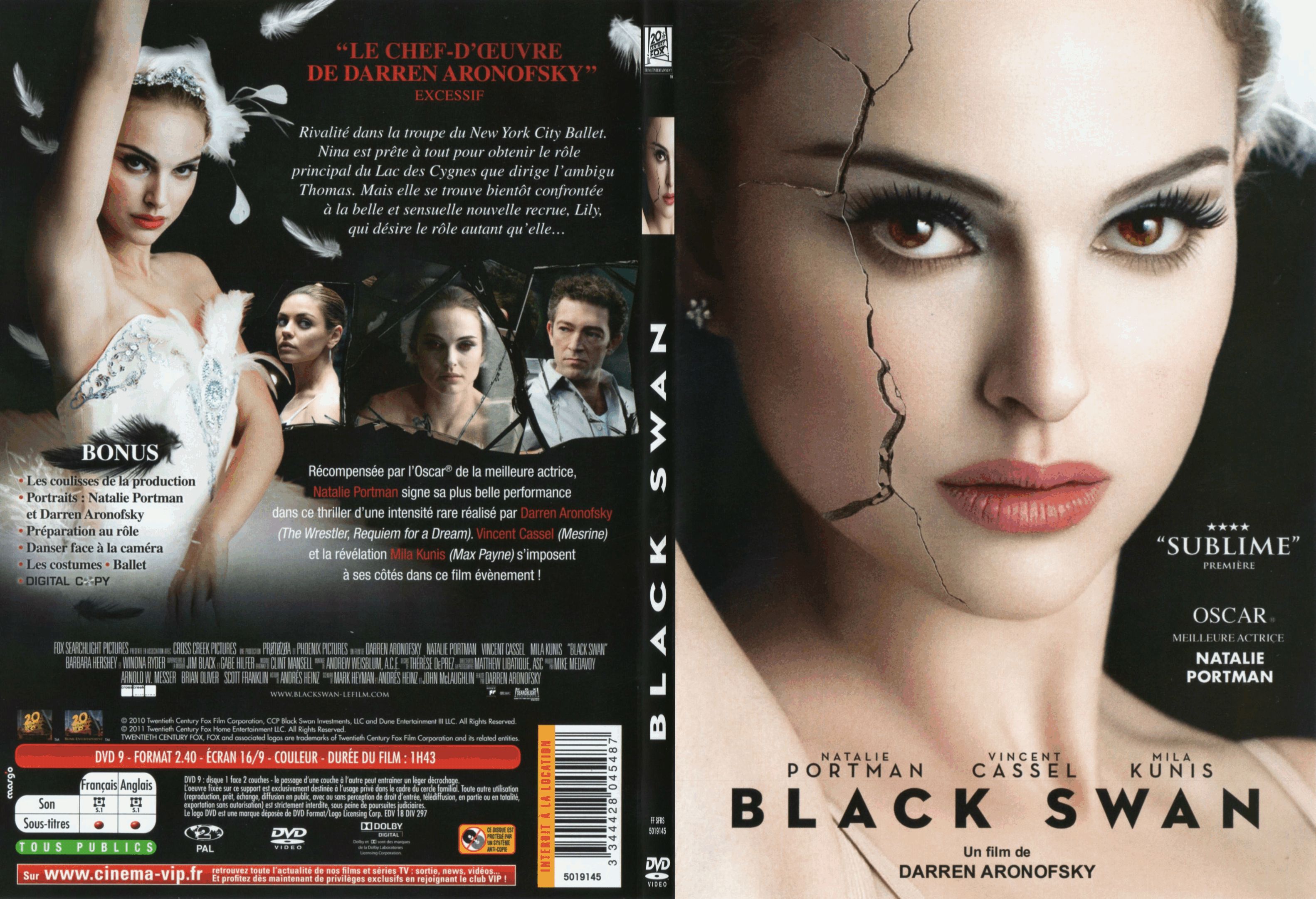 Jaquette DVD Black swan - SLIM