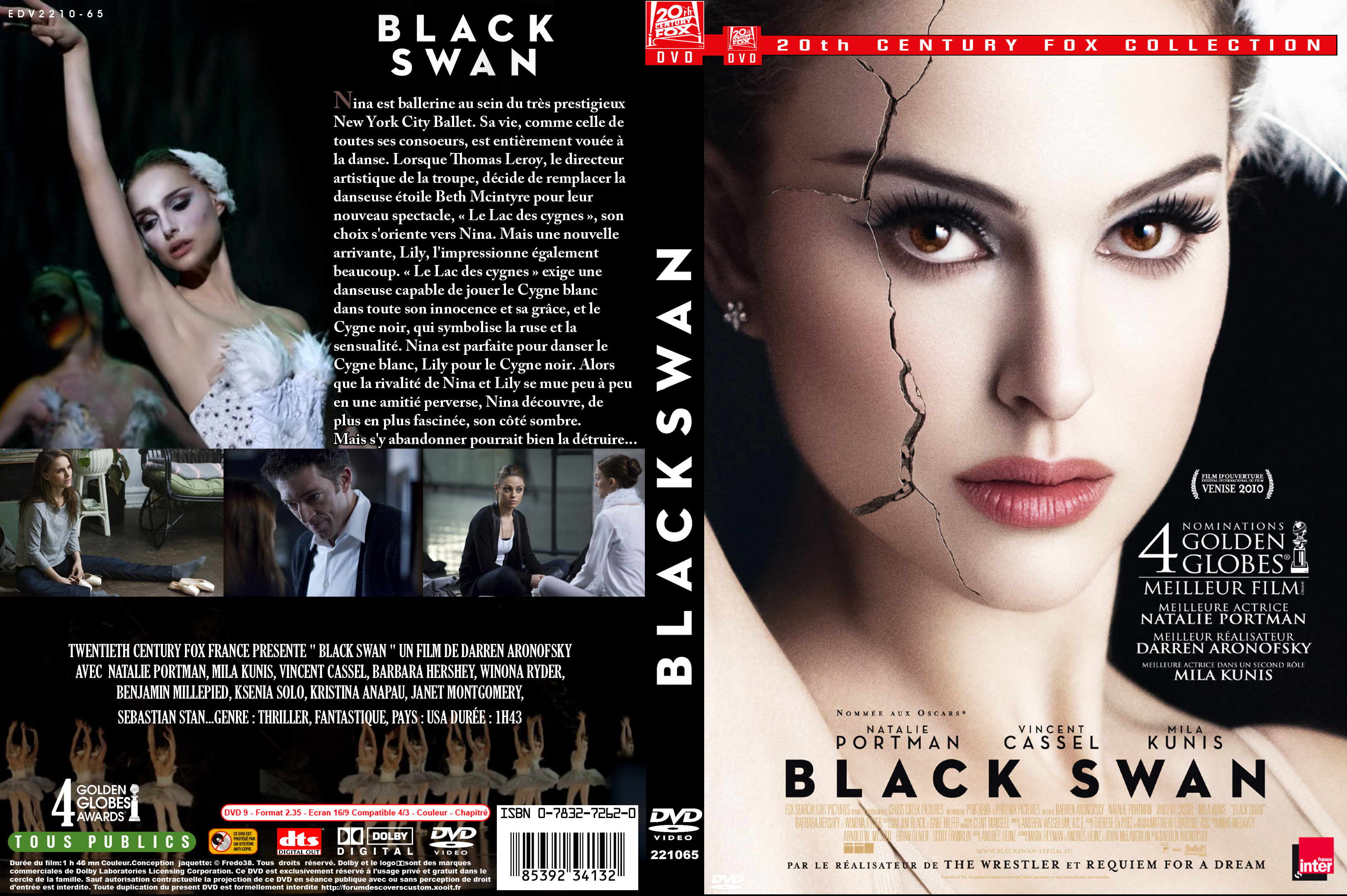 Jaquette DVD Black swan custom