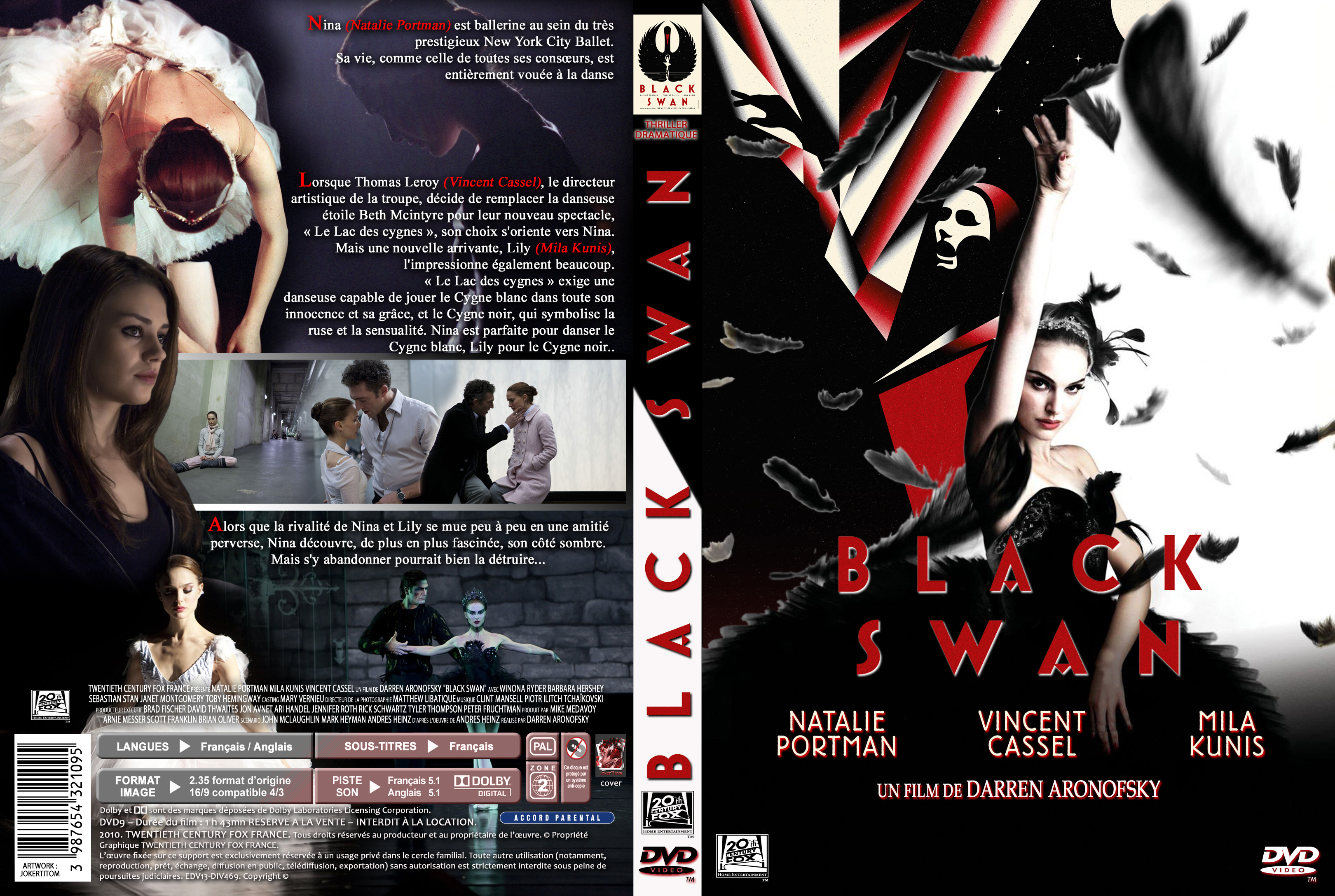 Jaquette DVD Black swan custom v2