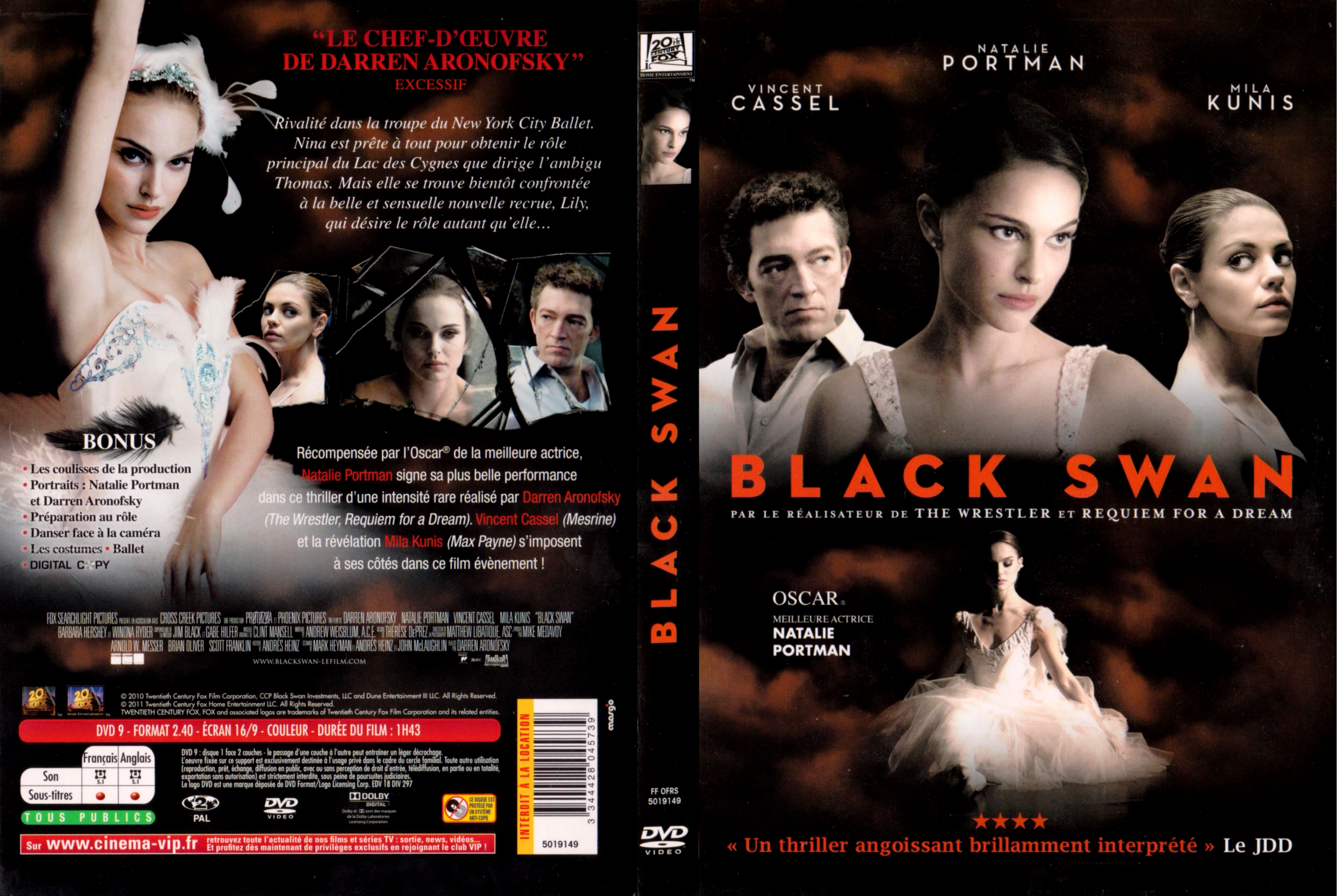 Jaquette DVD Black swan v2