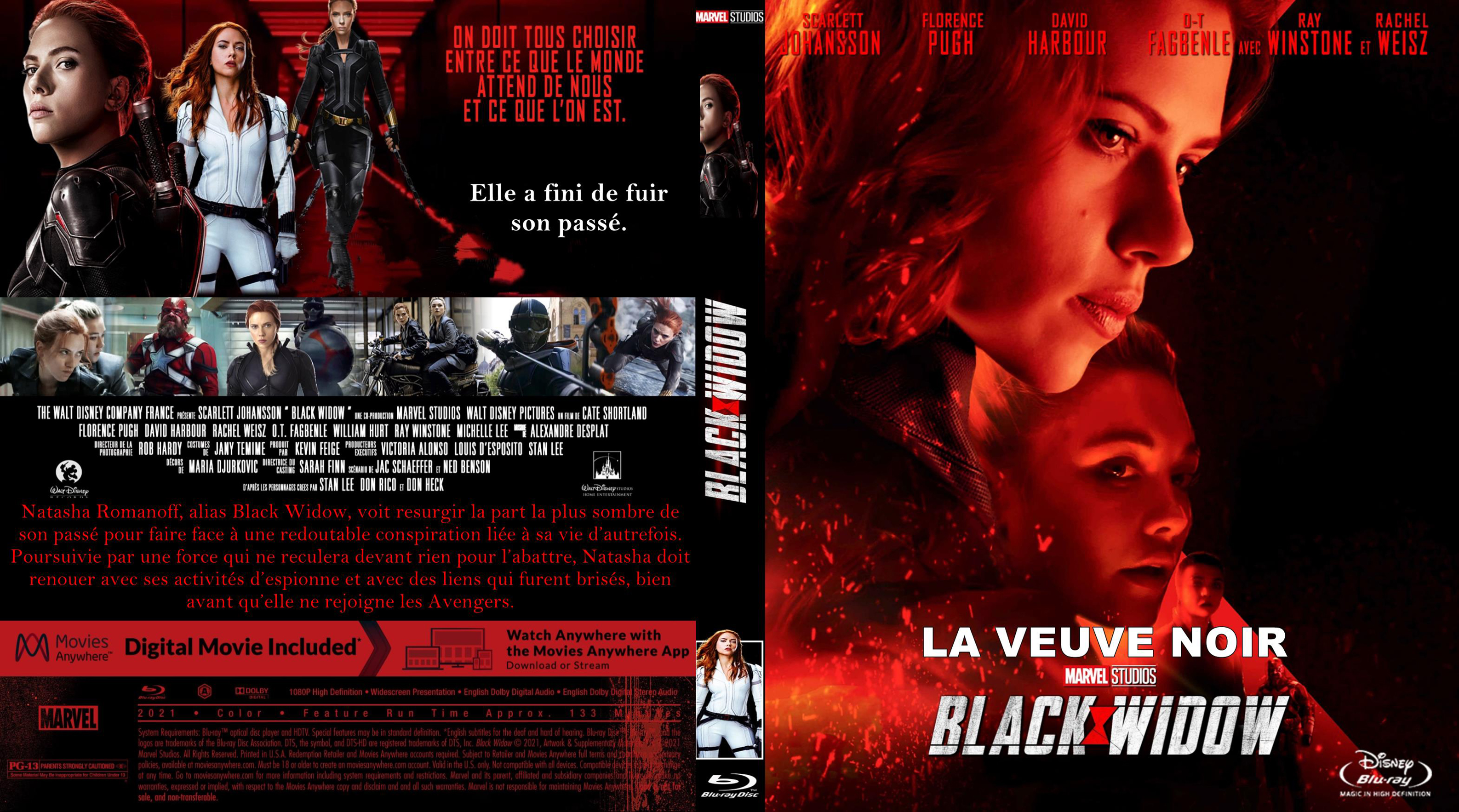 Jaquette DVD Black widow custom (BLU-RAY) v2