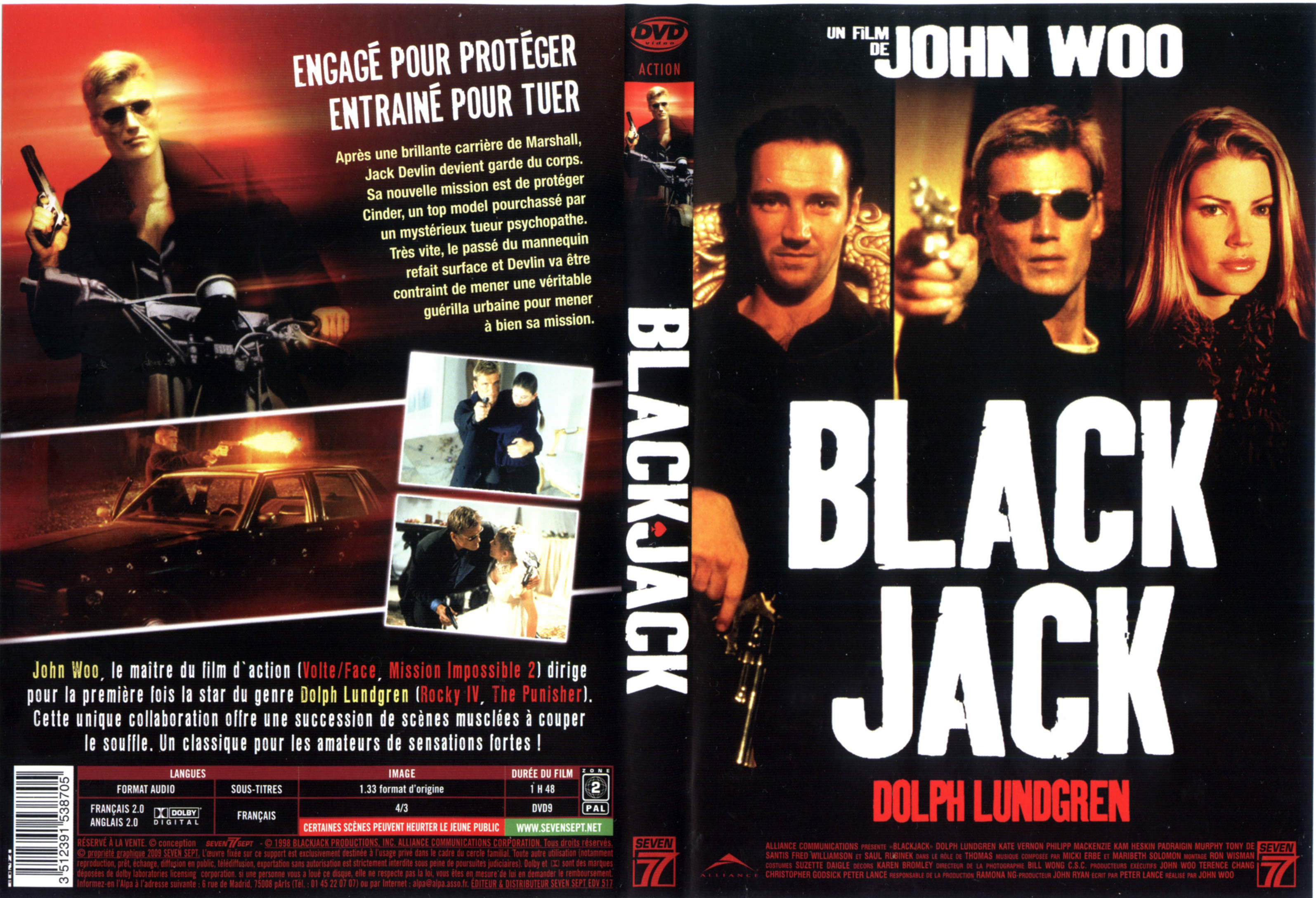 Jaquette DVD Blackjack (1998)