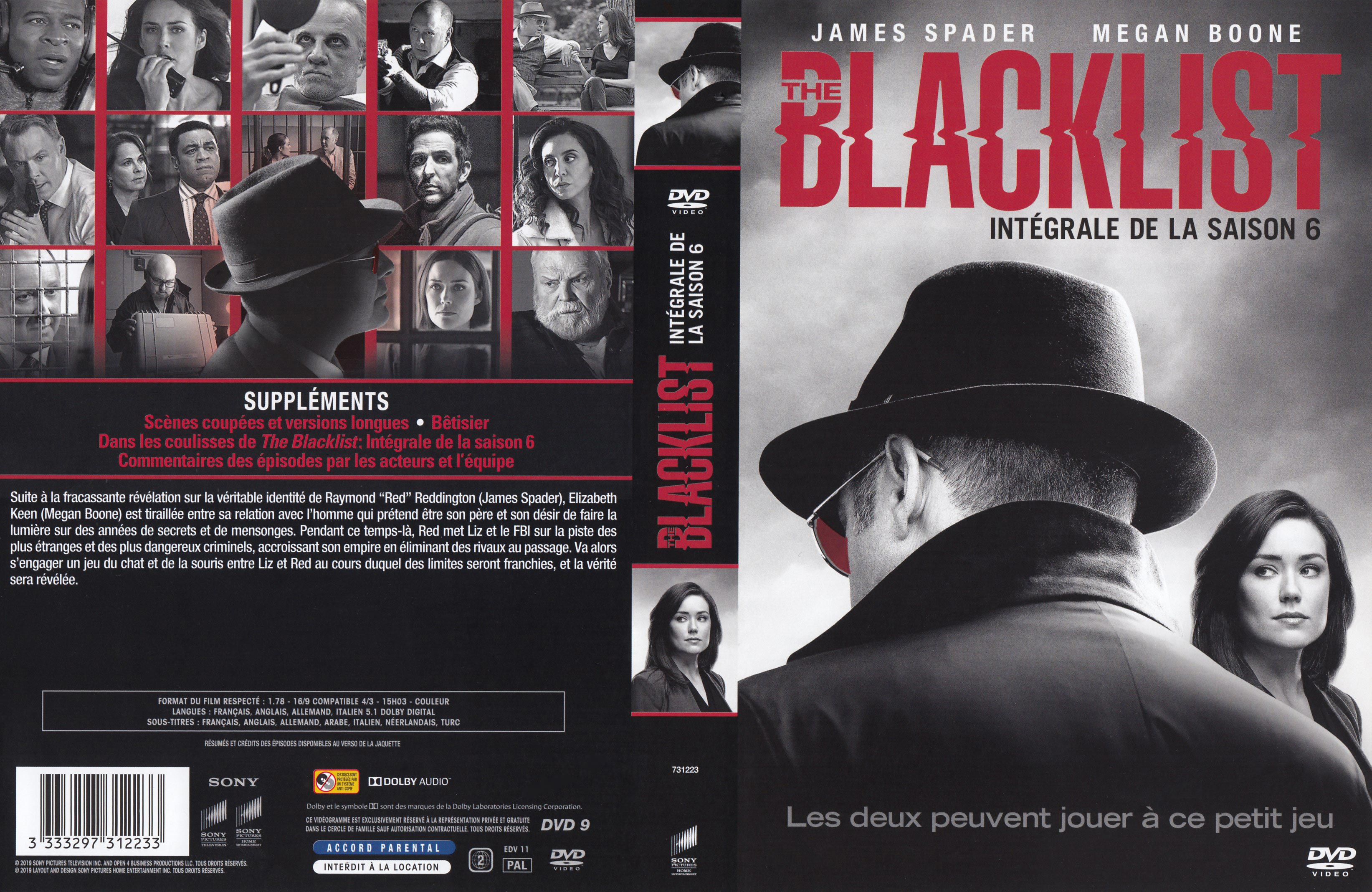 Jaquette DVD Blacklist Saison 6