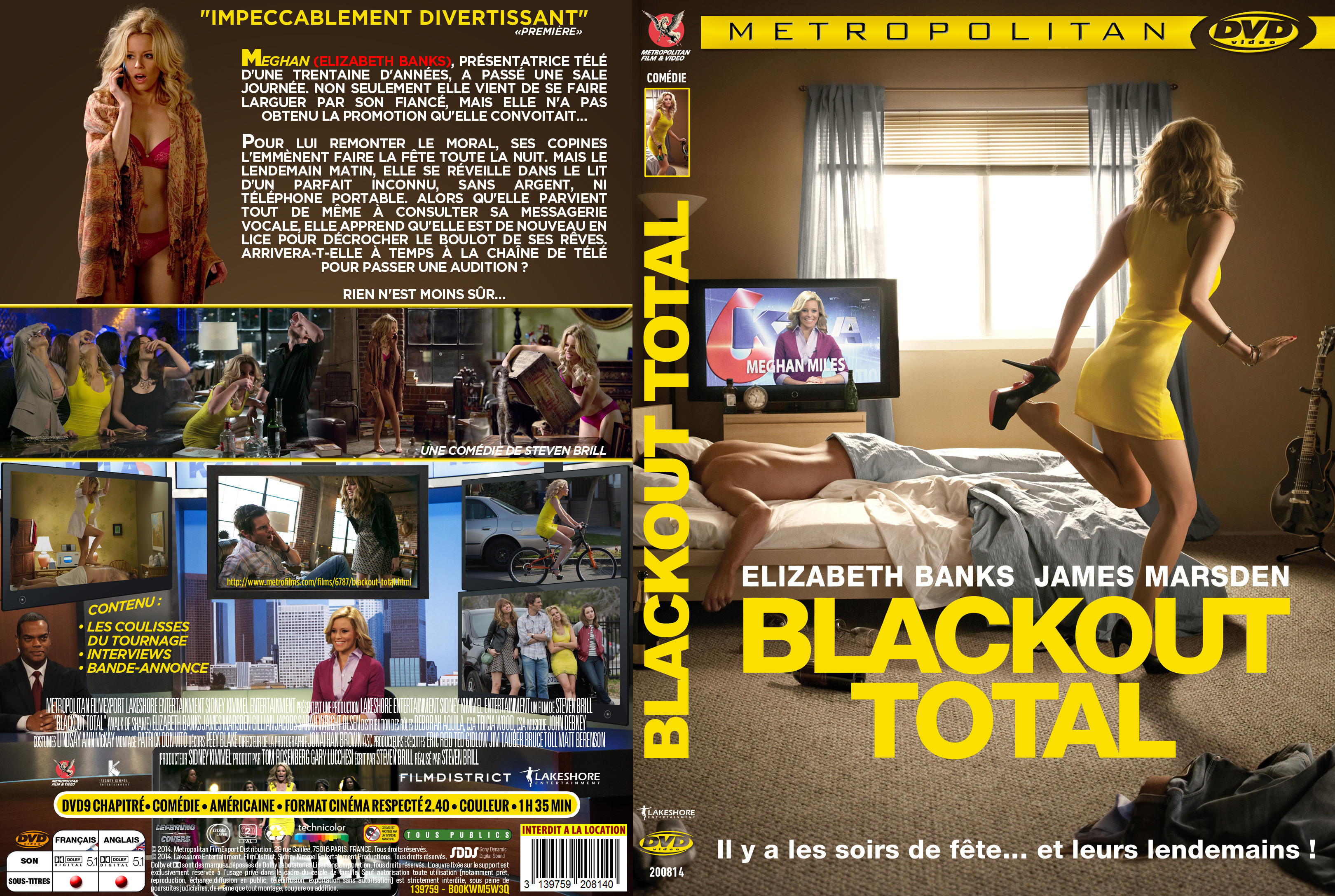 Jaquette DVD Blackout Total custom