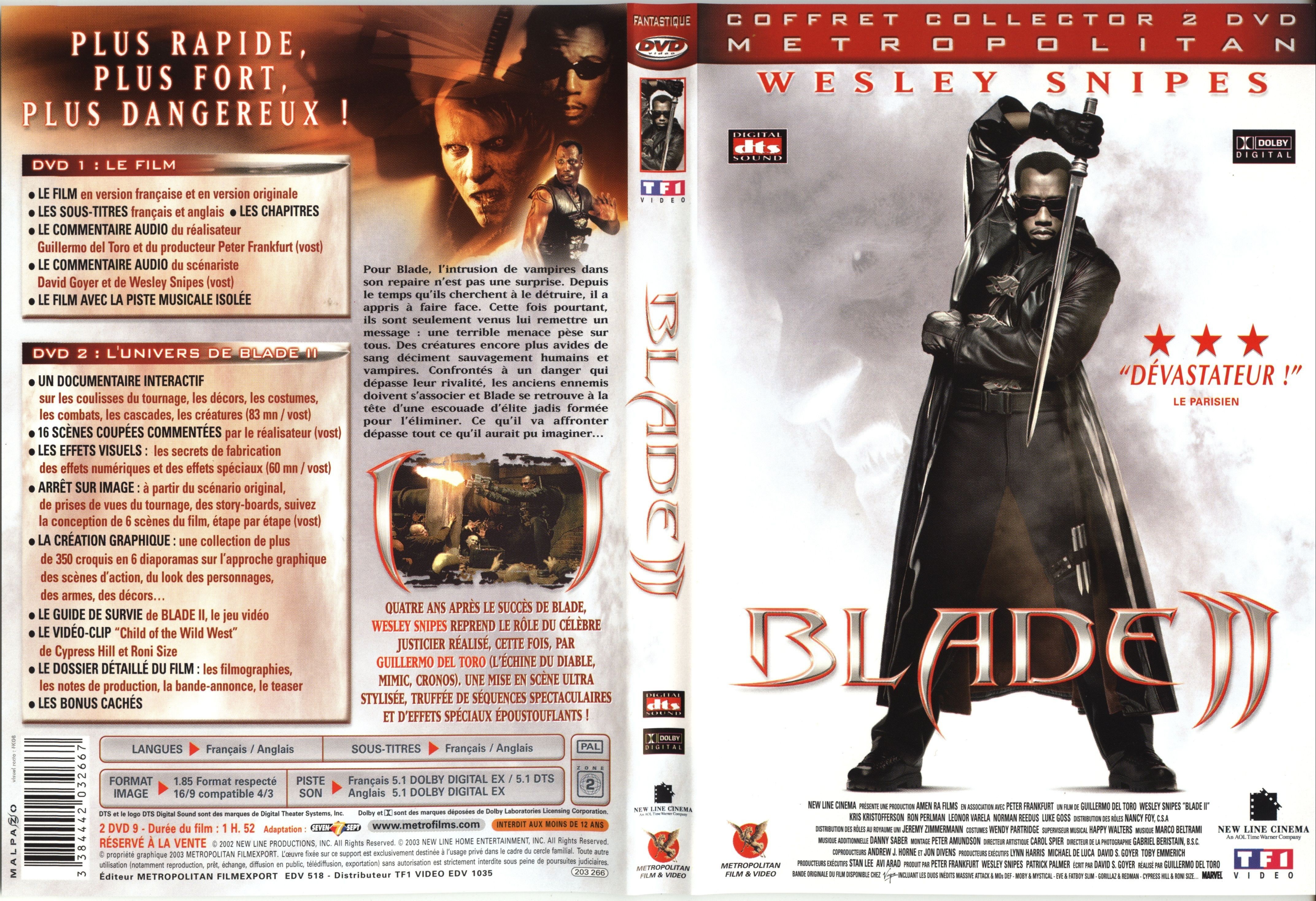 Jaquette DVD Blade 2