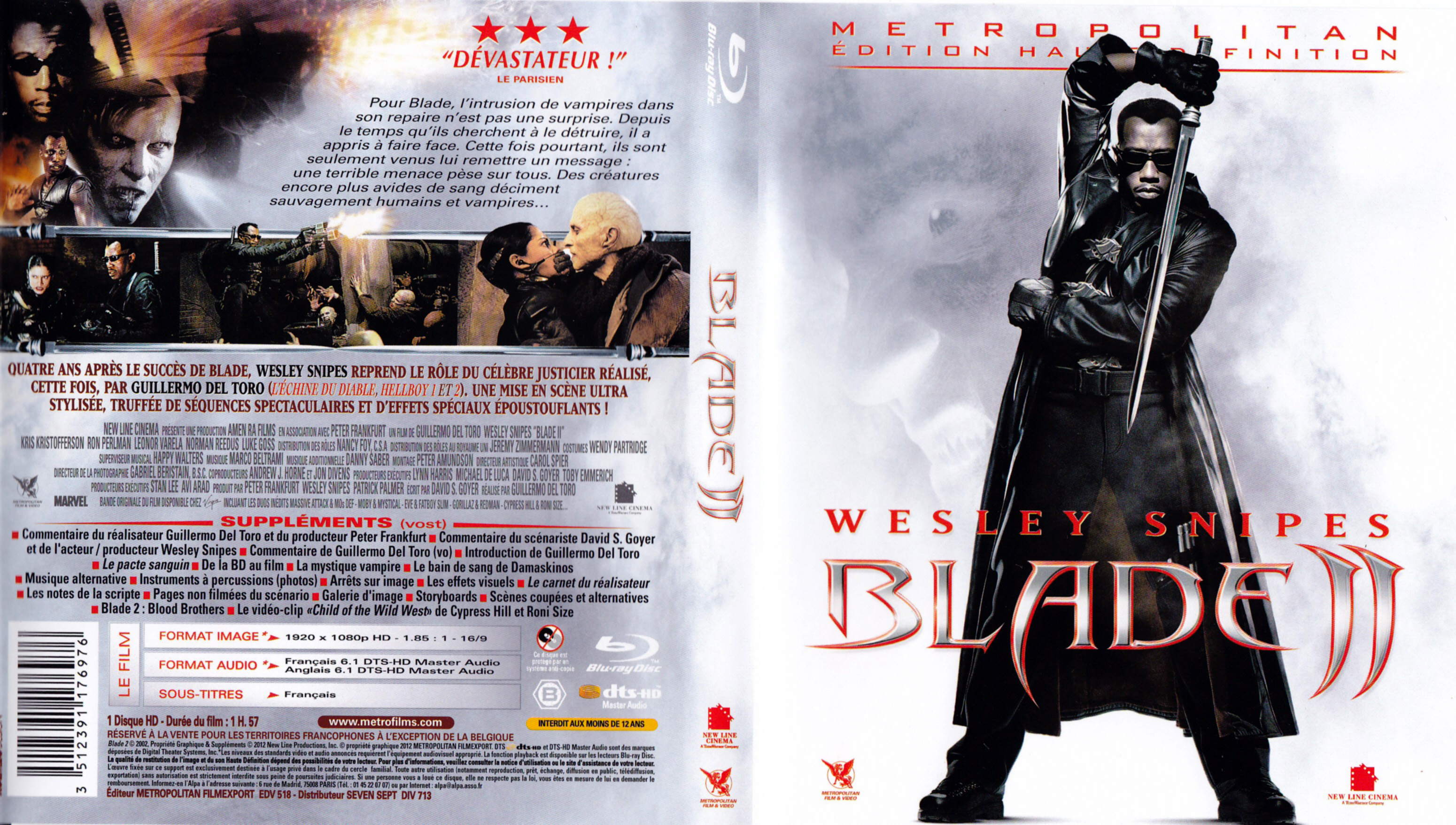 Jaquette DVD Blade 2 (BLU-RAY)