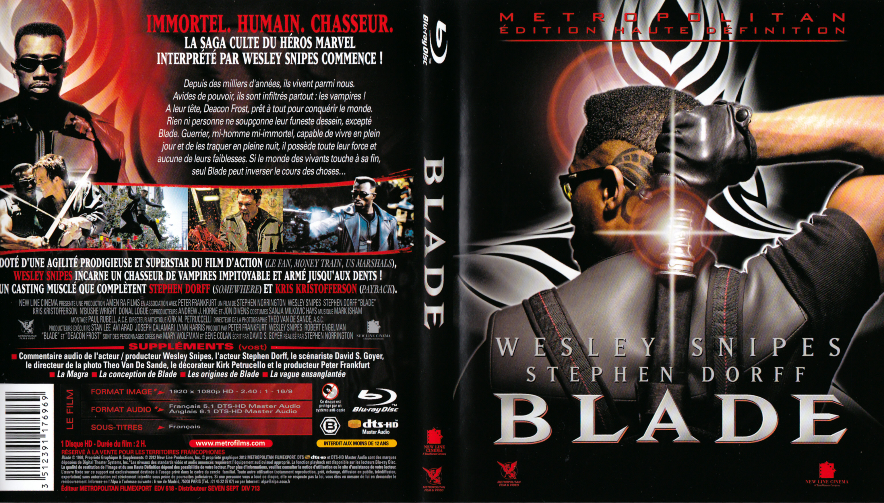 Jaquette DVD Blade (BLU-RAY)