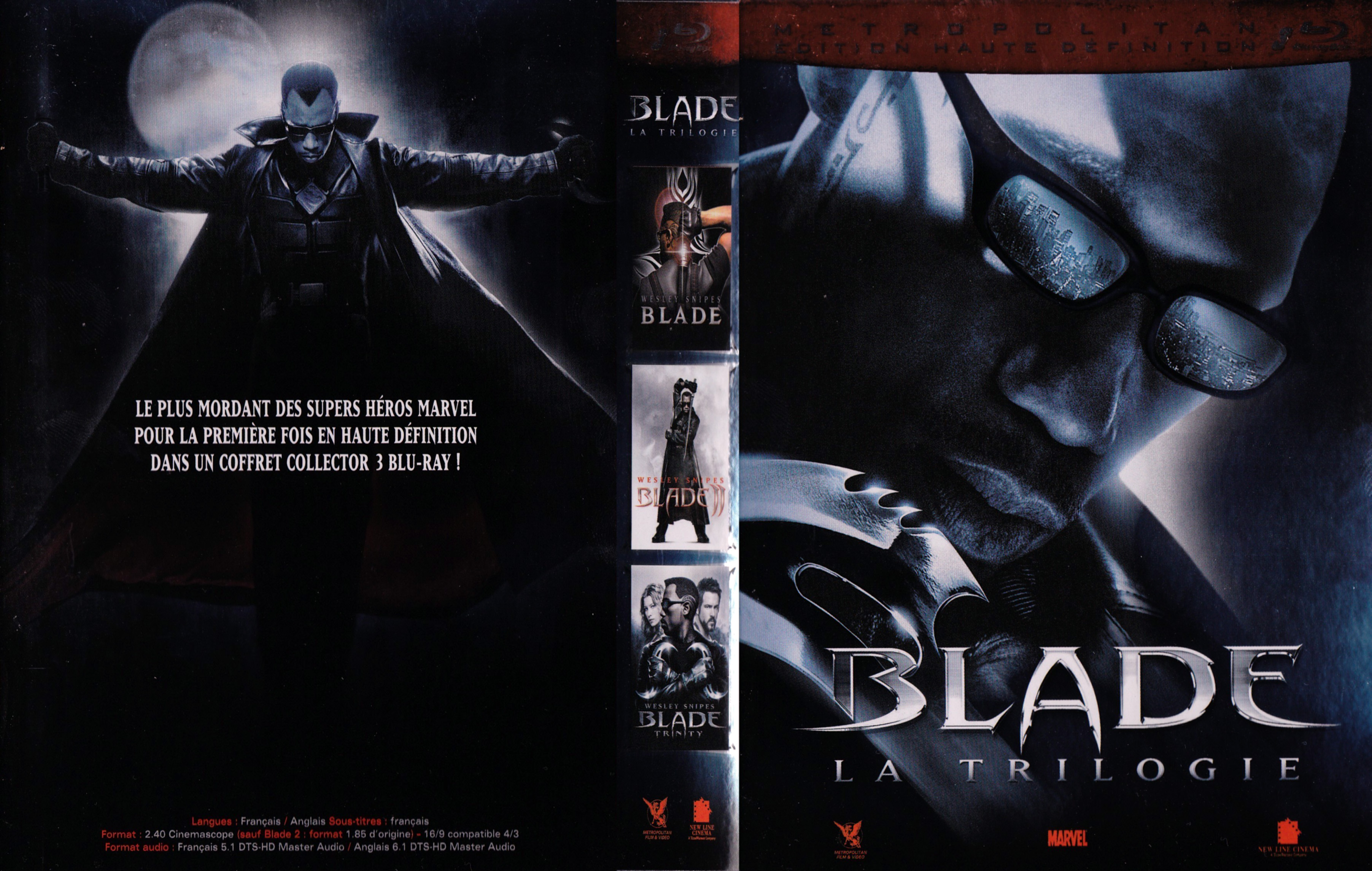 Jaquette DVD Blade (la trilogie) COFFRET (BLU-RAY)