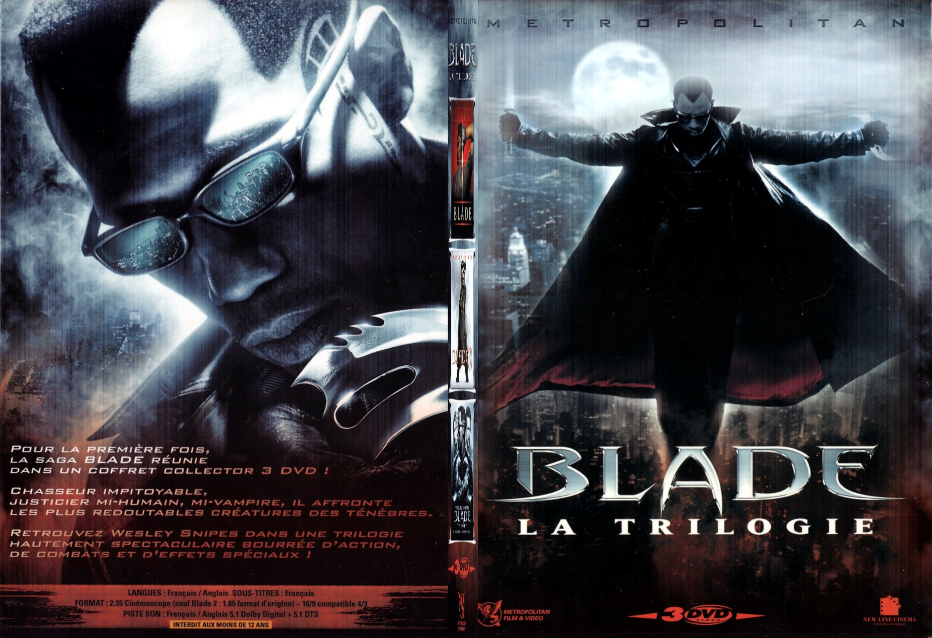 Jaquette DVD Blade (la trilogie) - SLIM