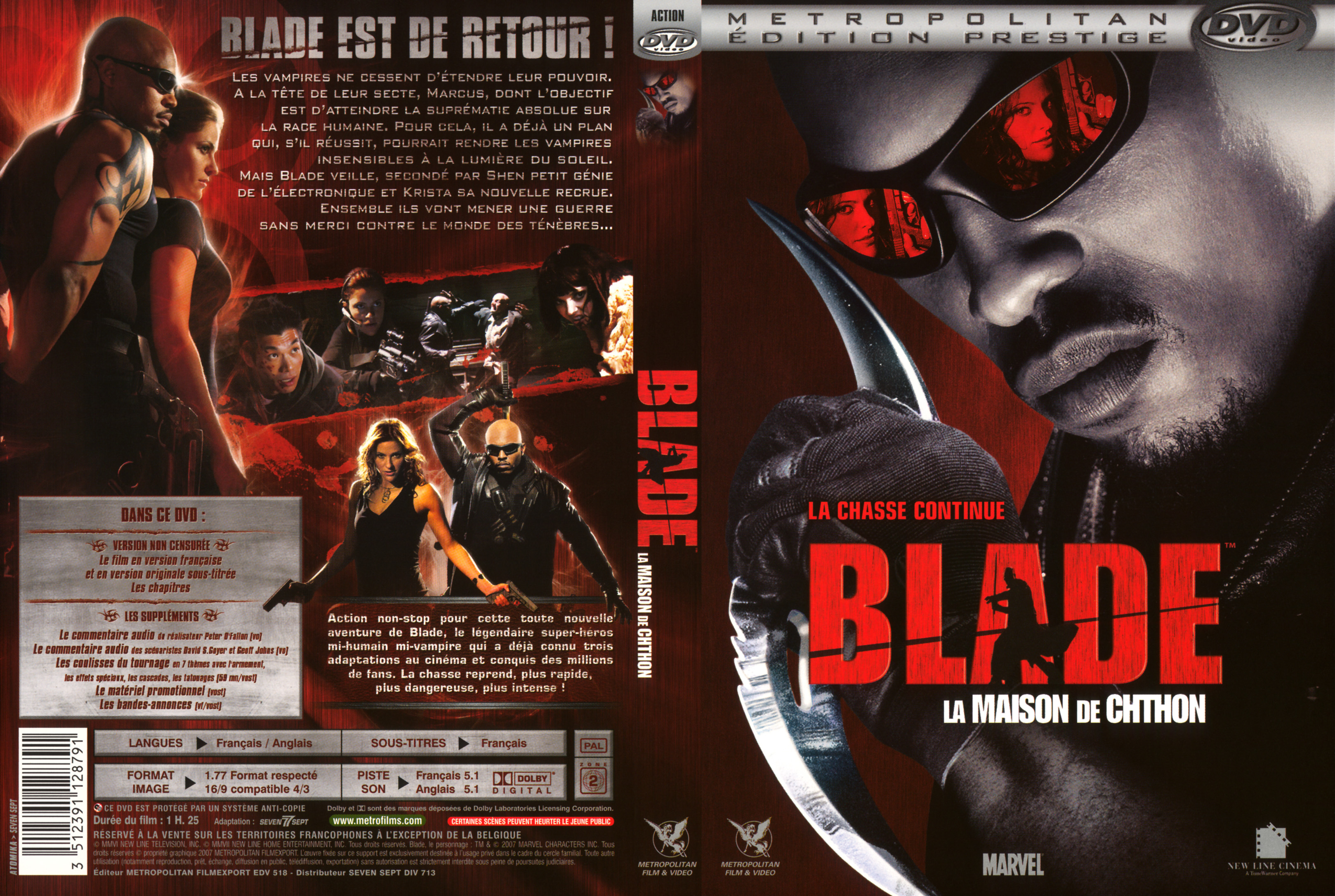 Jaquette DVD Blade la maison de chthon