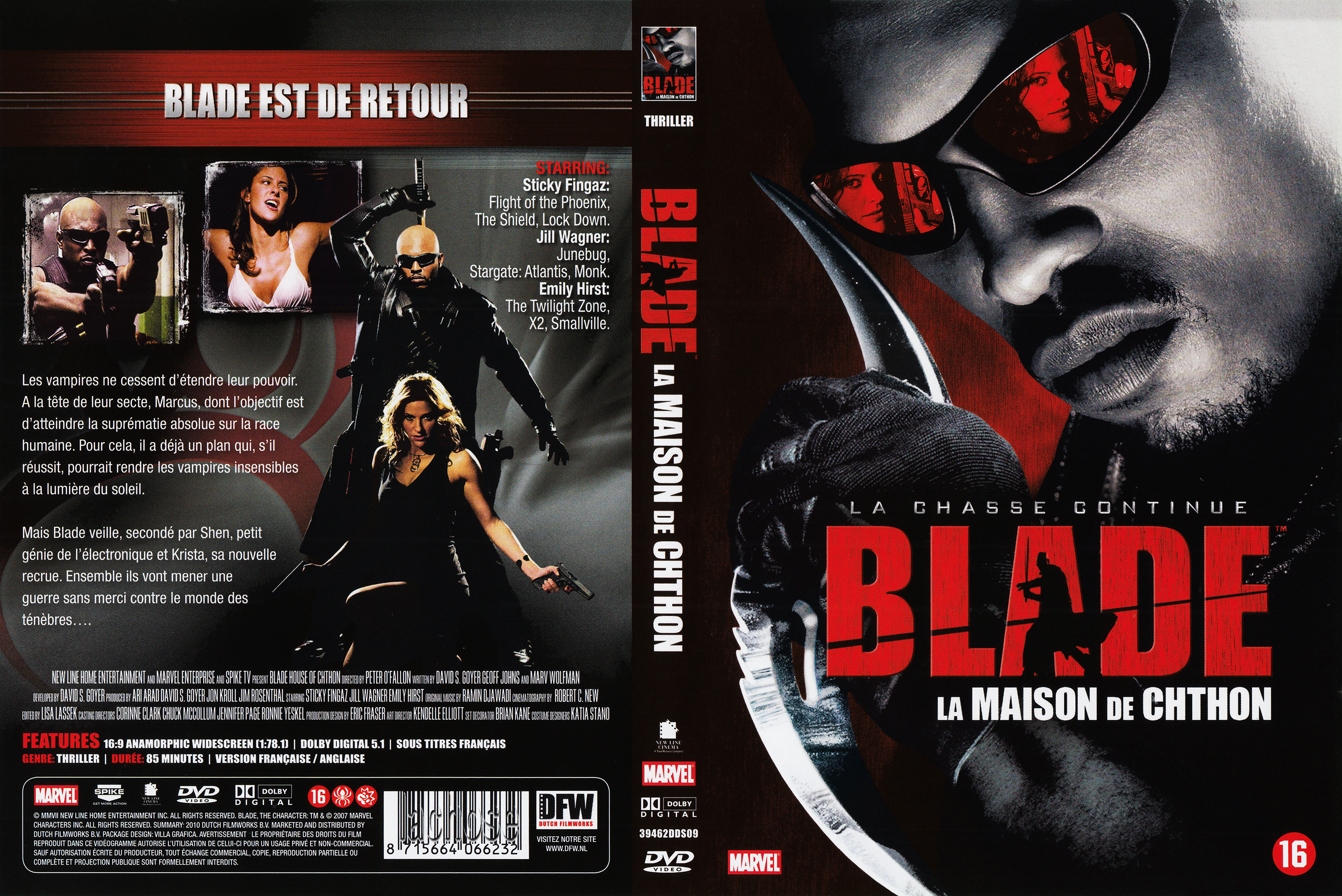 Jaquette DVD Blade la maison de chthon v2