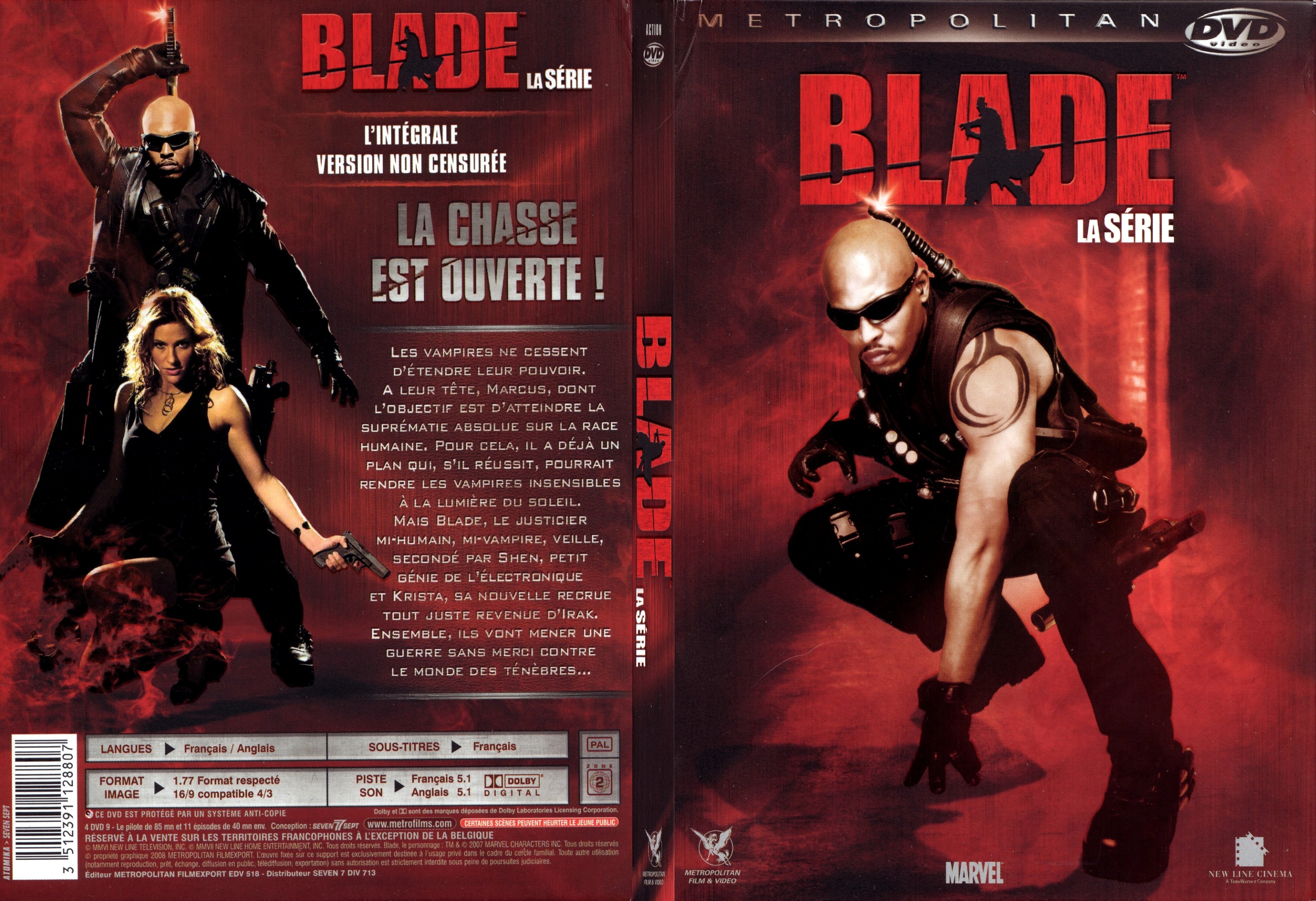 Jaquette DVD Blade la srie (l
