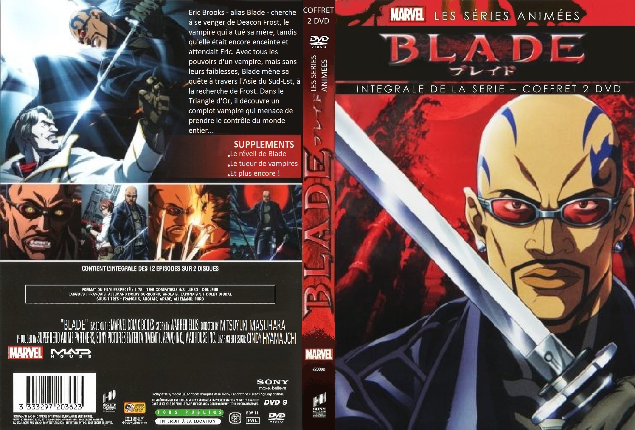 Jaquette DVD Blade la serie anime custom
