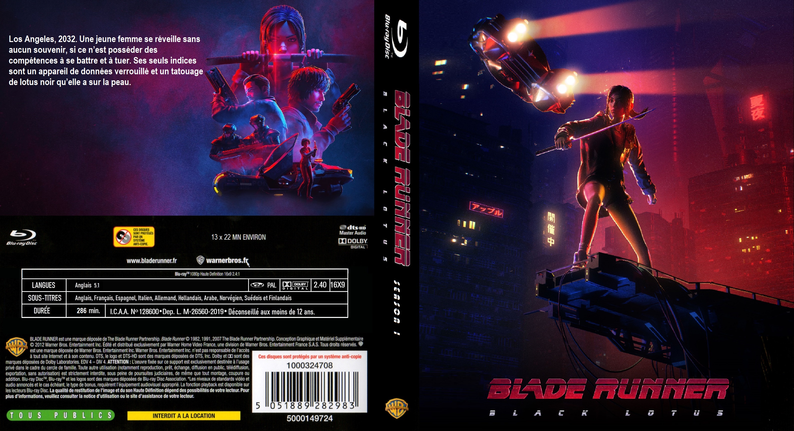 Jaquette DVD Blade runner Black Lotus saison 1 custom (BLU-RAY)